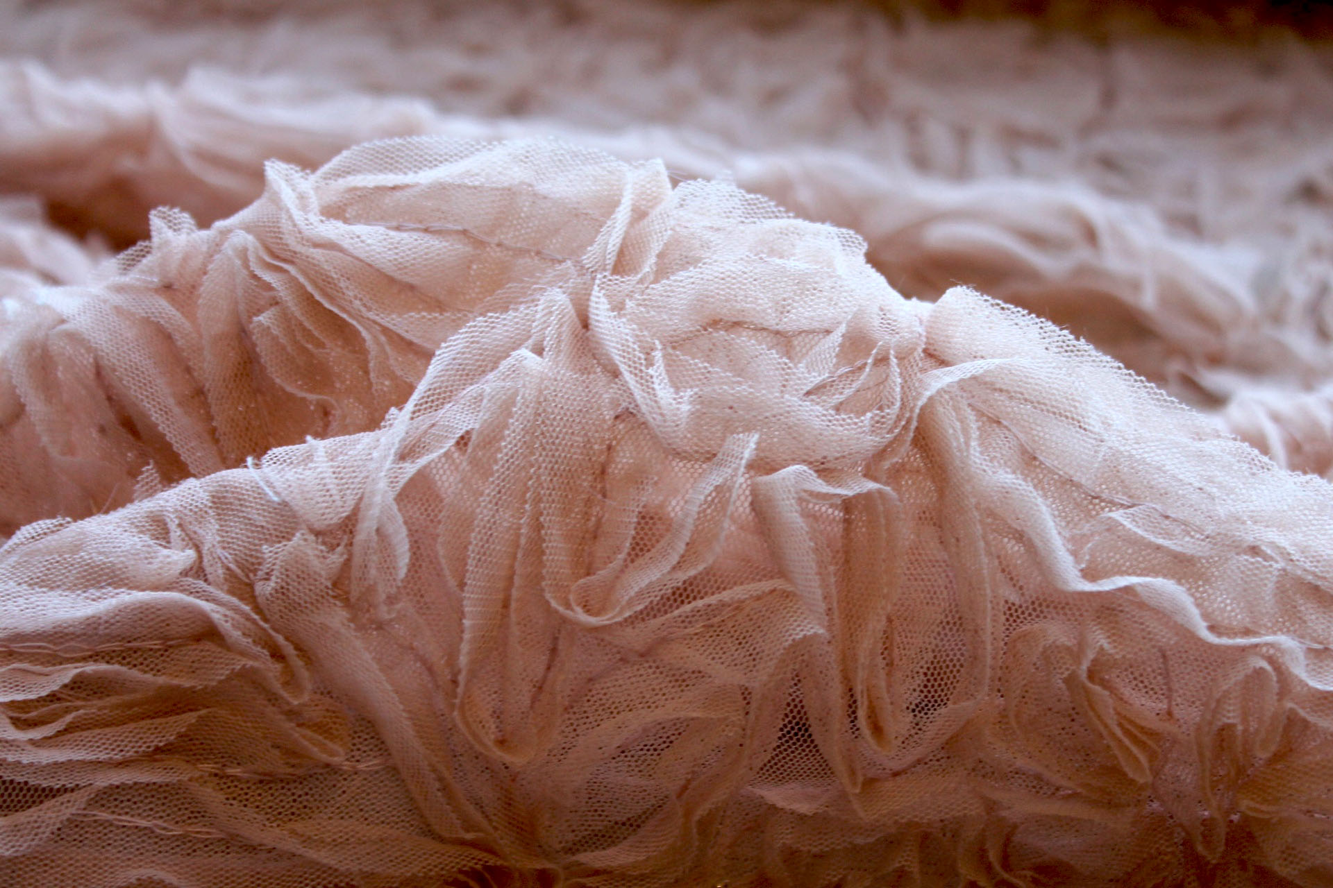 New Nude Tulle Applique Flowers fabric, image 3 of 7