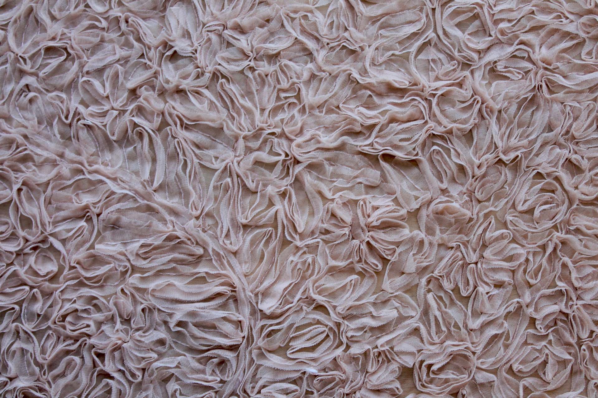 New Nude Tulle Applique Flowers fabric, image 7 of 7