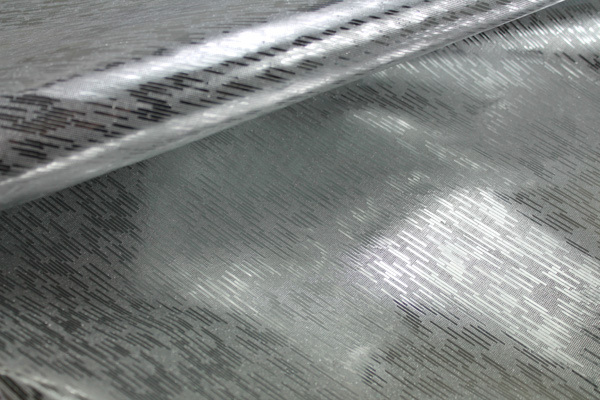 Leatherette - Metallic Textured Silver fabric, image 2 of 5