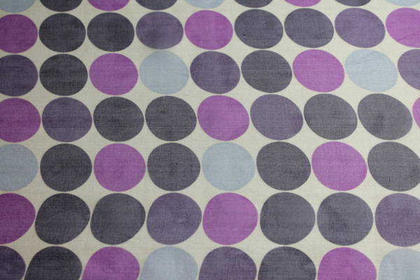Large Polka Dots Silk Chiffon fabric, image 3 of 3