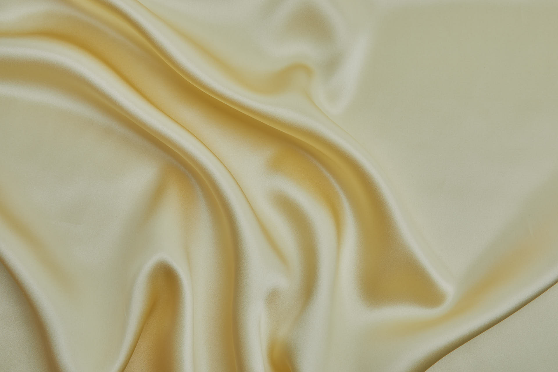 BACK IN STOCK - Primrose Yellow Silk Satin - 140cm wide fabric, image 6 of 6