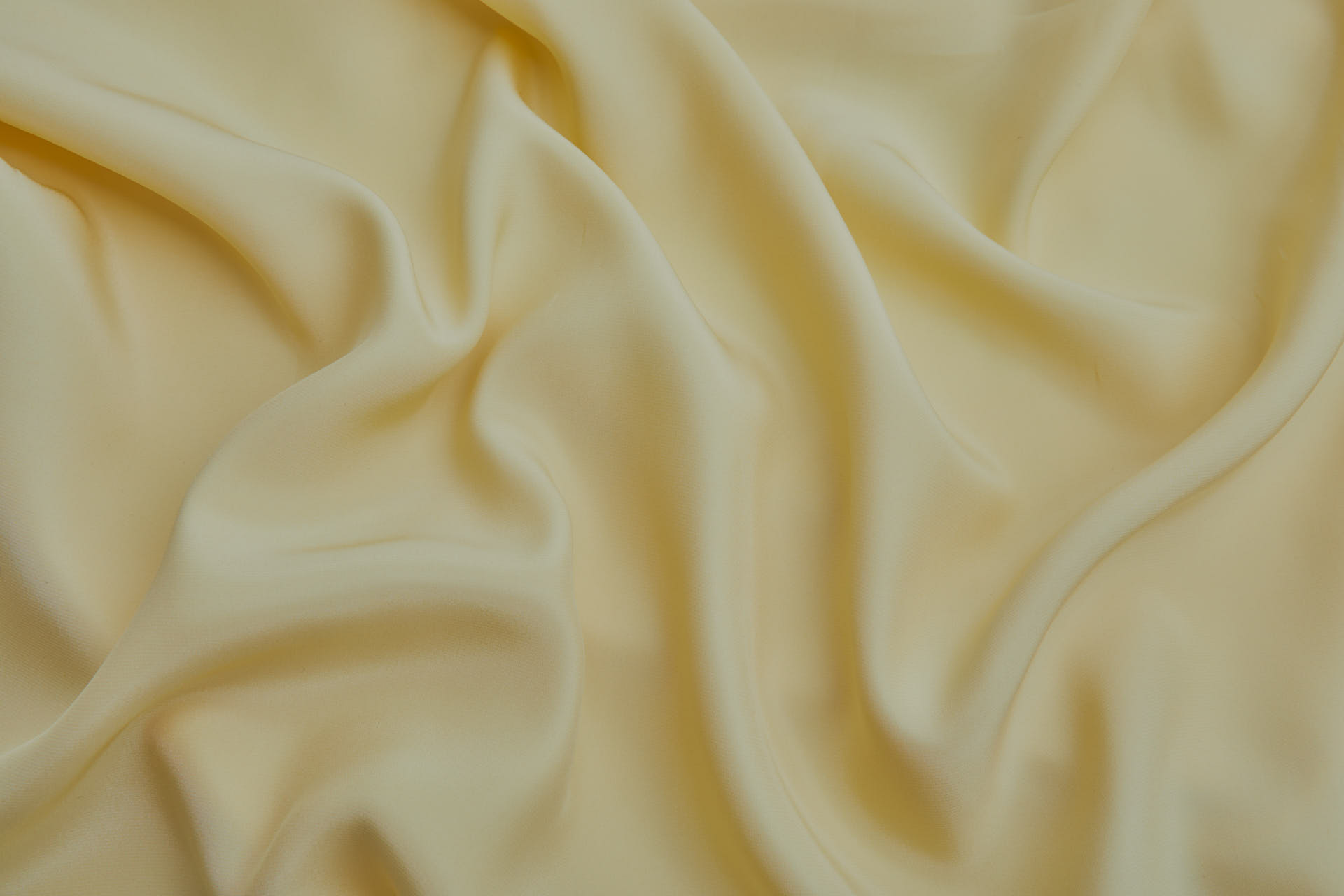 BACK IN STOCK - Primrose Yellow Silk Satin - 140cm wide fabric, image 3 of 6