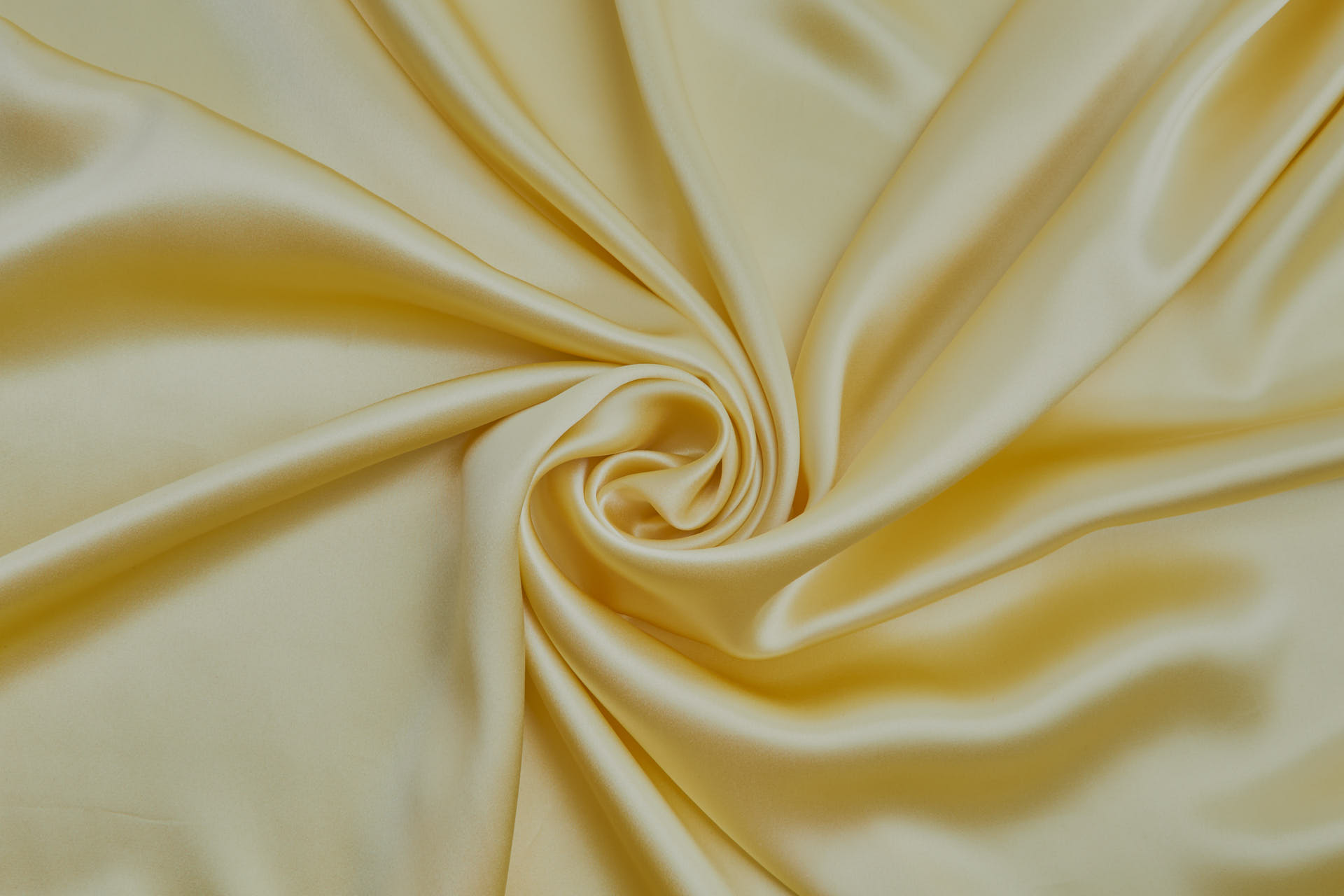 BACK IN STOCK - Primrose Yellow Silk Satin - 140cm wide fabric