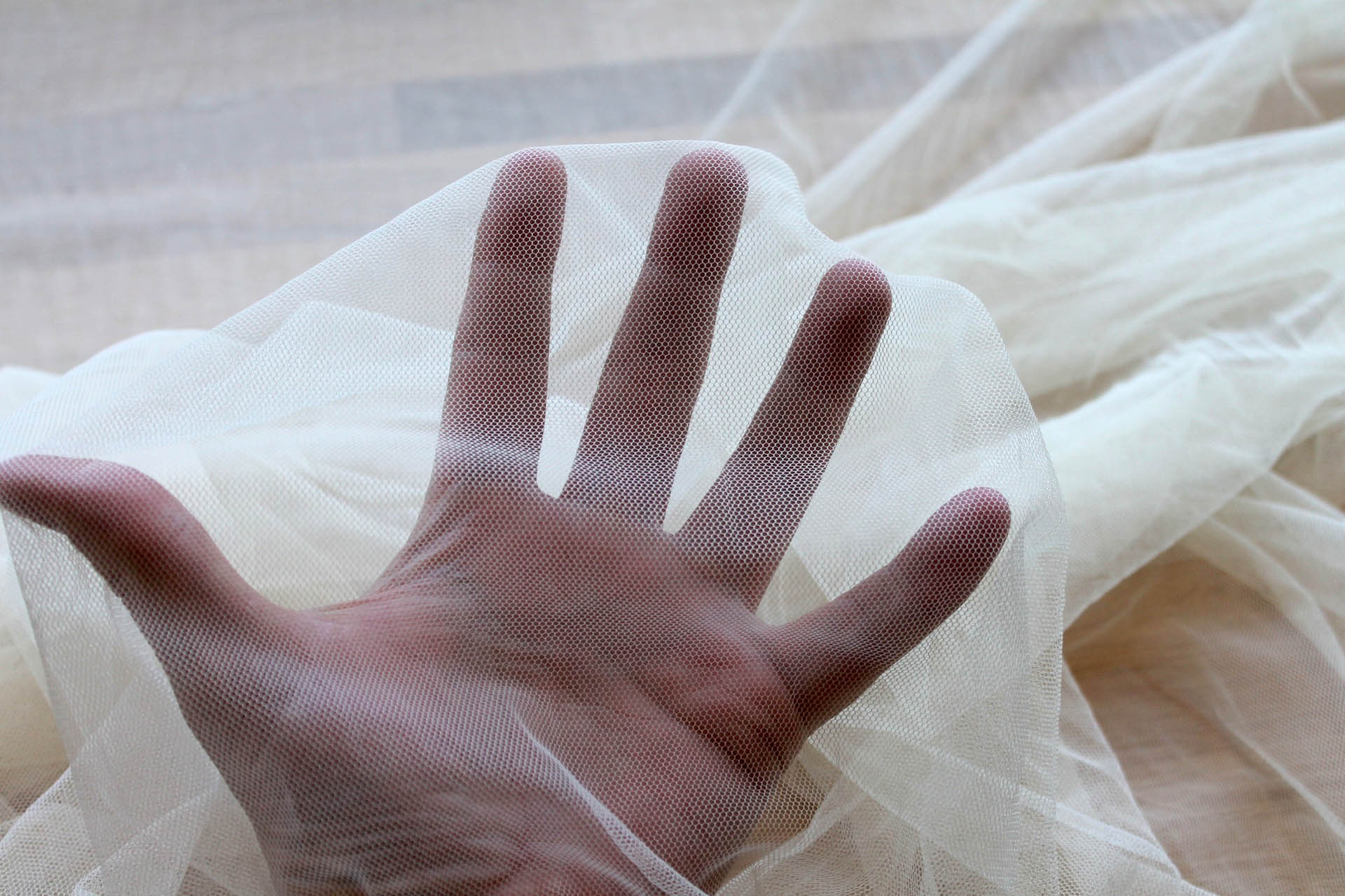 Soft Nylon Tulle - Rich Cream - T04 fabric, image 5 of 5
