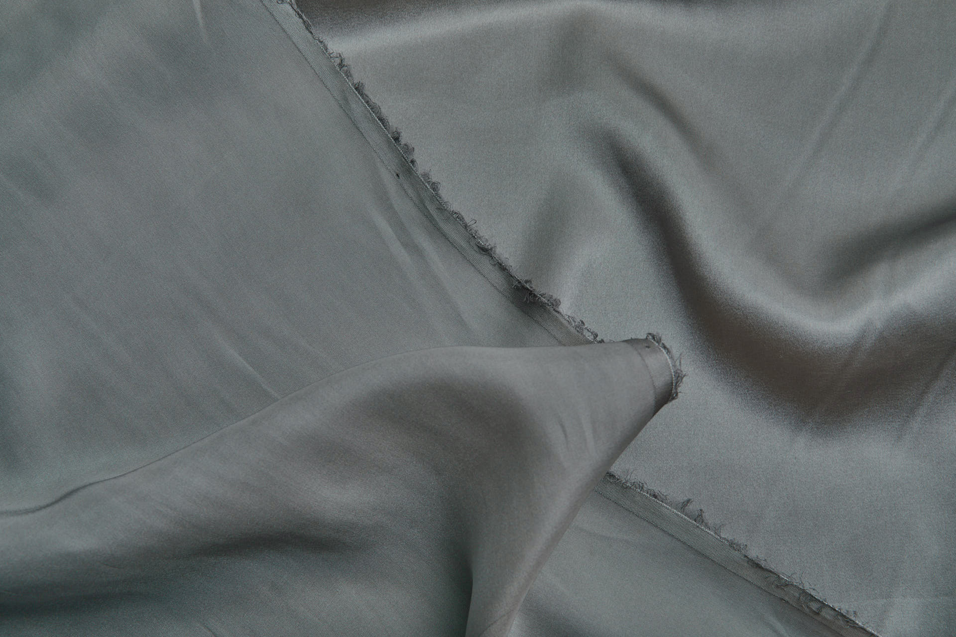 Moon Grey Silk Satin - 140cm wide fabric, image 3 of 7