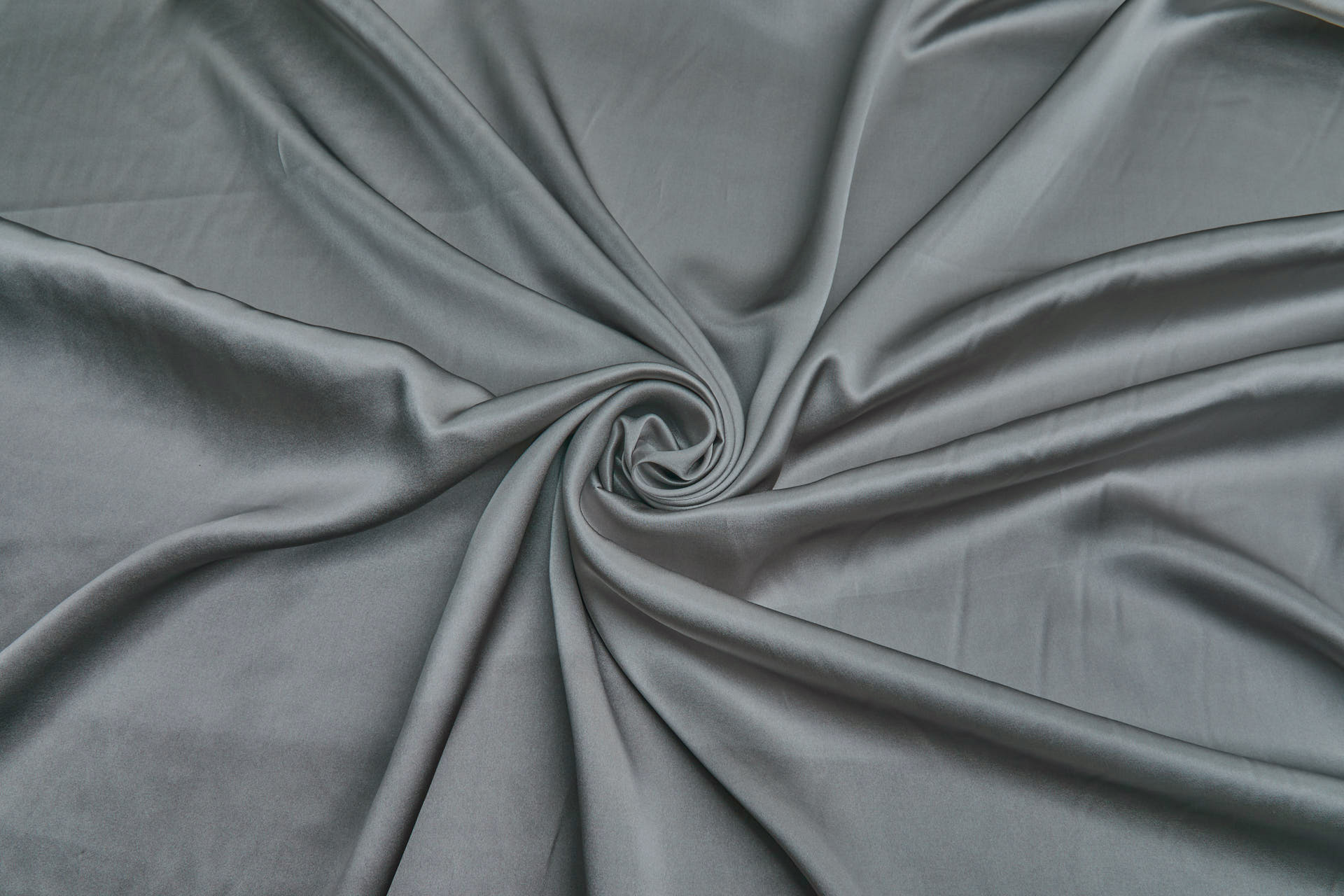 Moon Grey Silk Satin - 140cm wide fabric