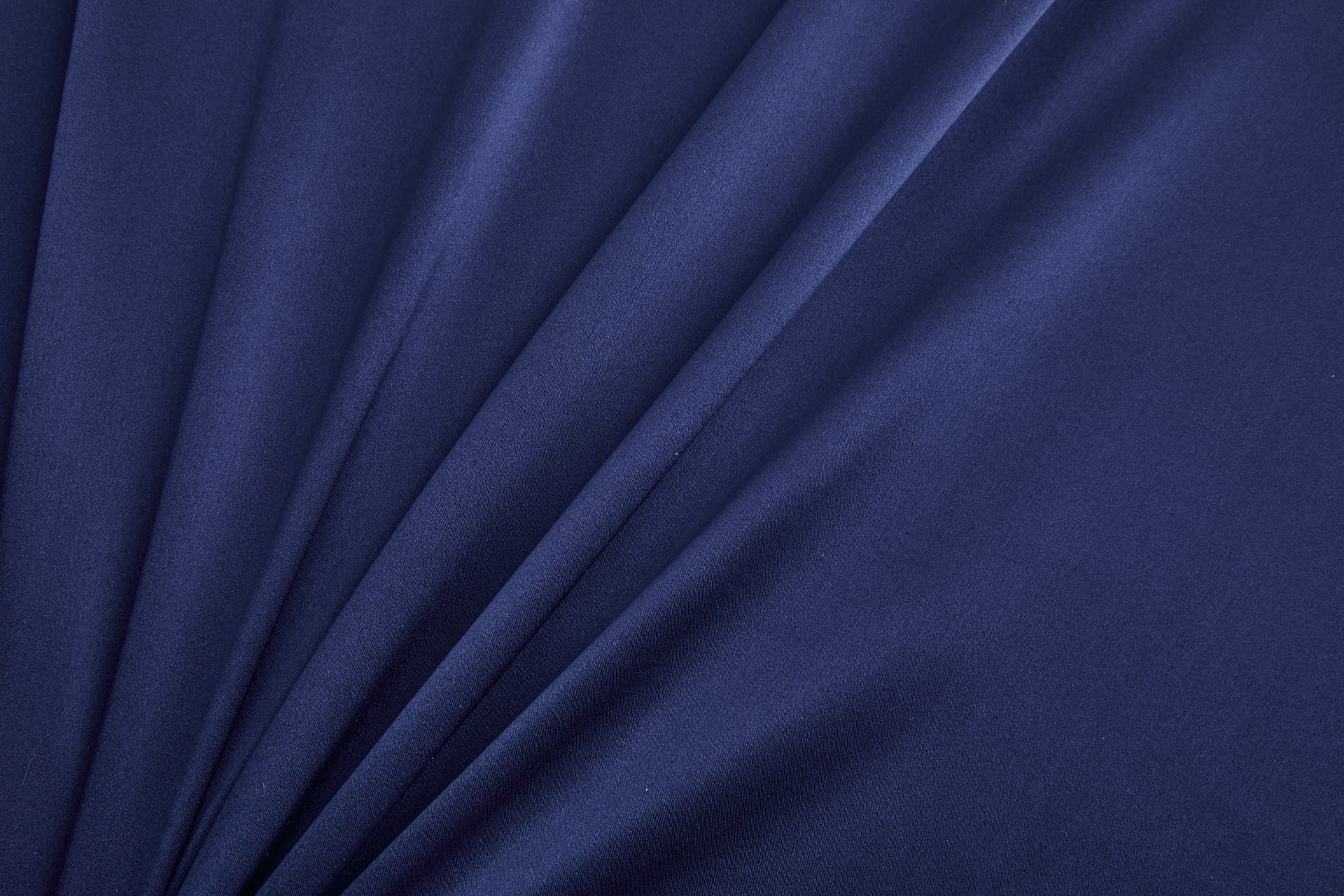New Navy Silk Satin - 112cm wide fabric, image 2 of 7