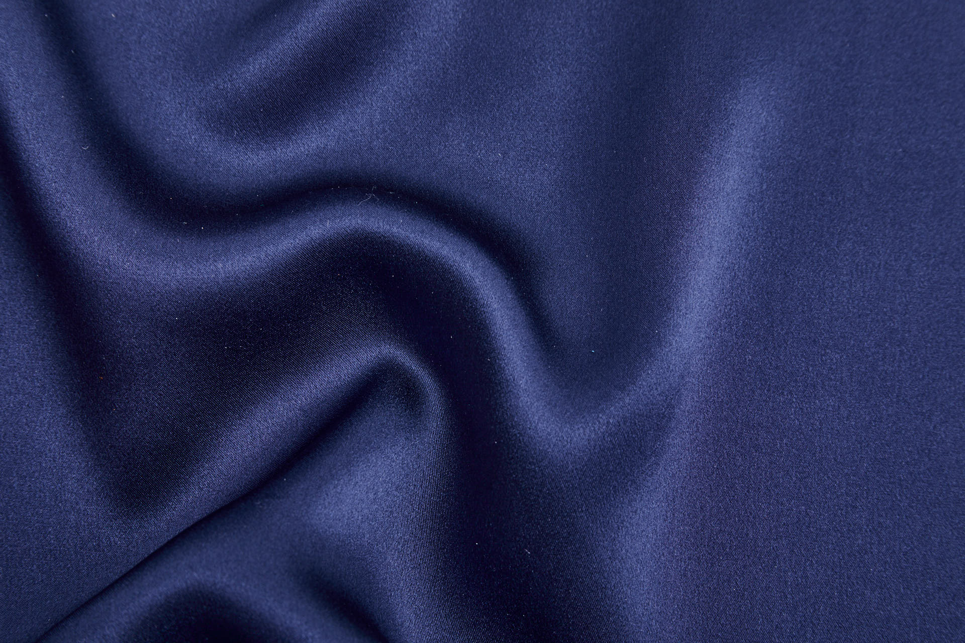 New Navy Silk Satin - 112cm wide fabric, image 6 of 7