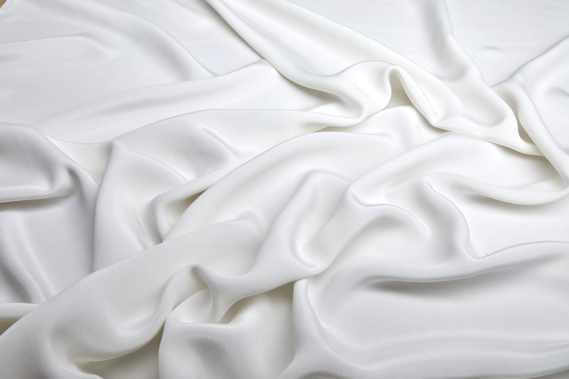Double Silk Crepe - Ivory Wide Width fabric, image 2 of 5