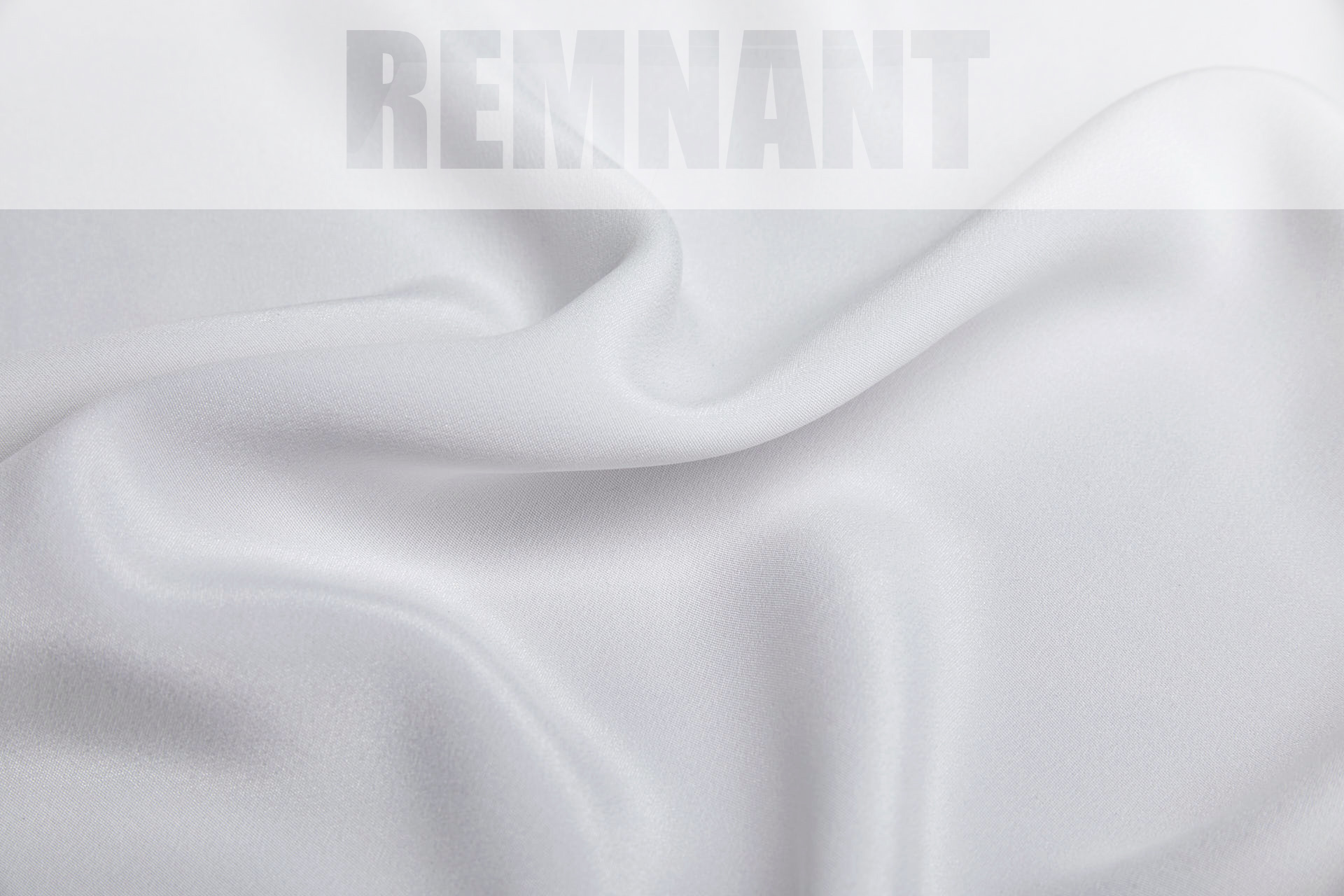 Double Silk Crepe - White Wide Width - 0.5m Piece fabric