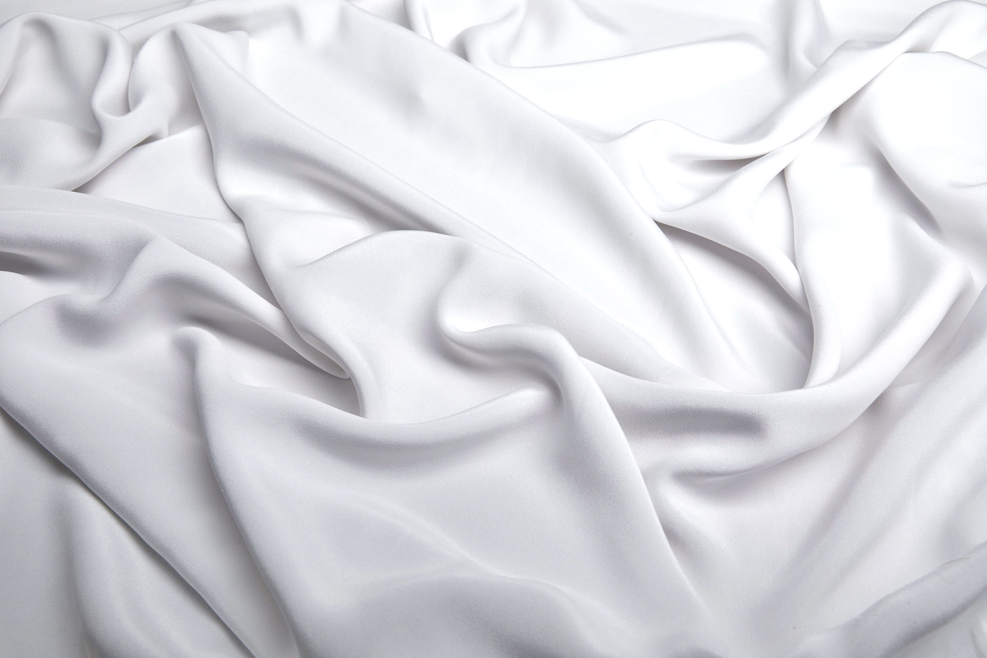 Double Silk Crepe - White Wide Width - 0.5m Piece fabric, image 3 of 4