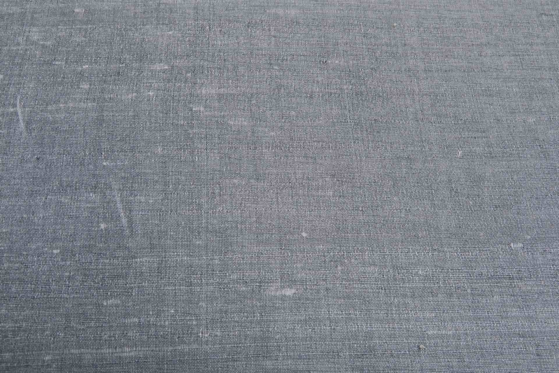 Grey Textured Raw Silk fabric, image 6 of 6