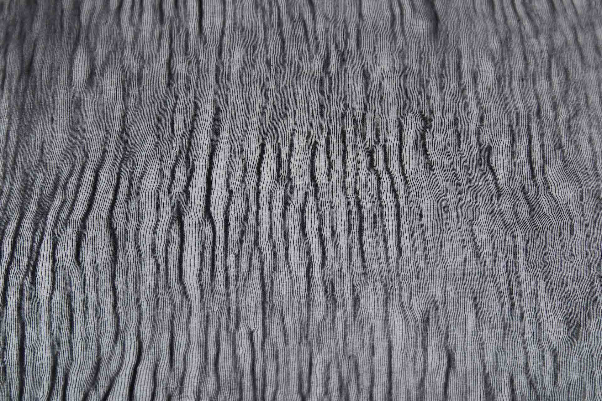 Distressed Silk Cotton - Black fabric, image 7 of 11