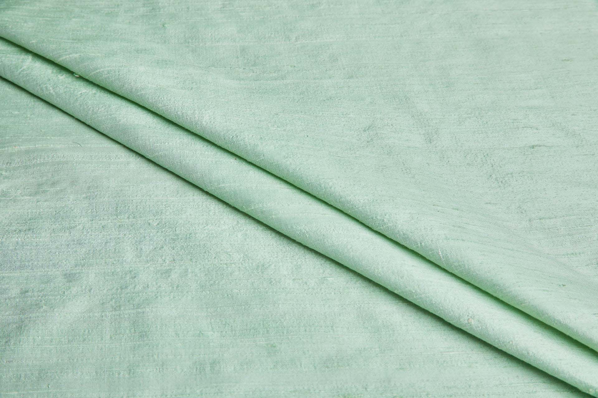 Textured Silk Dupion - Arsenic Green fabric, image 4 of 5