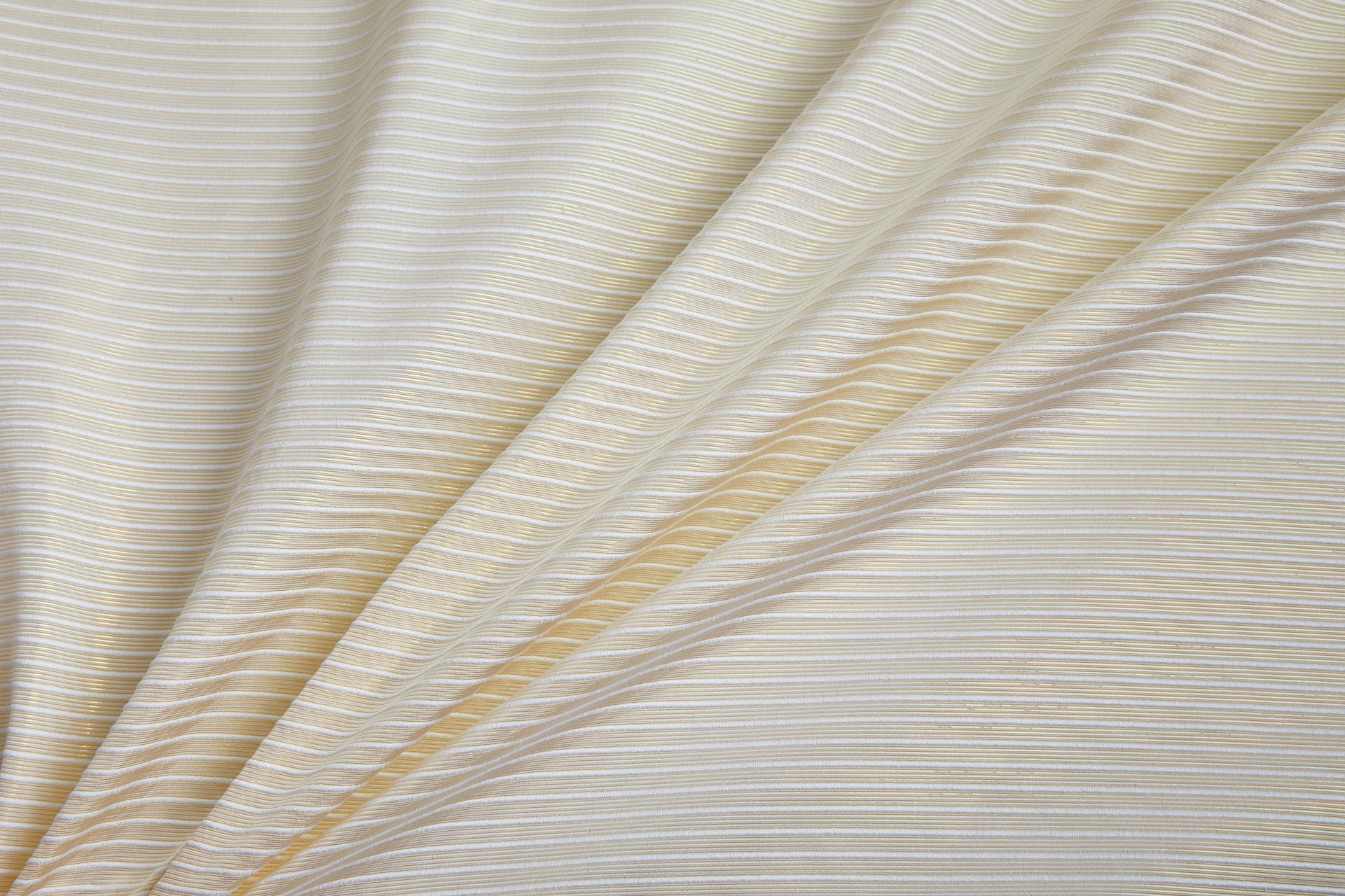 Iridescent Ottoman - Pale Yellow fabric