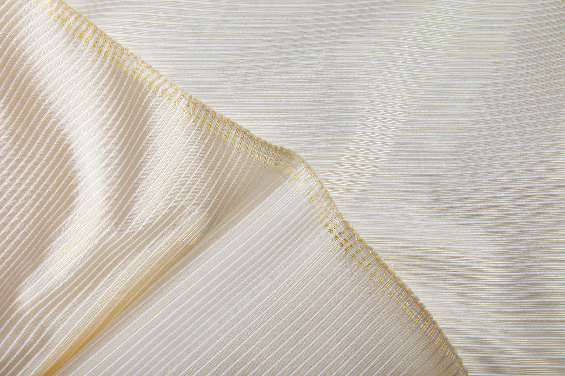Iridescent Ottoman - Pale Yellow fabric, image 4 of 8