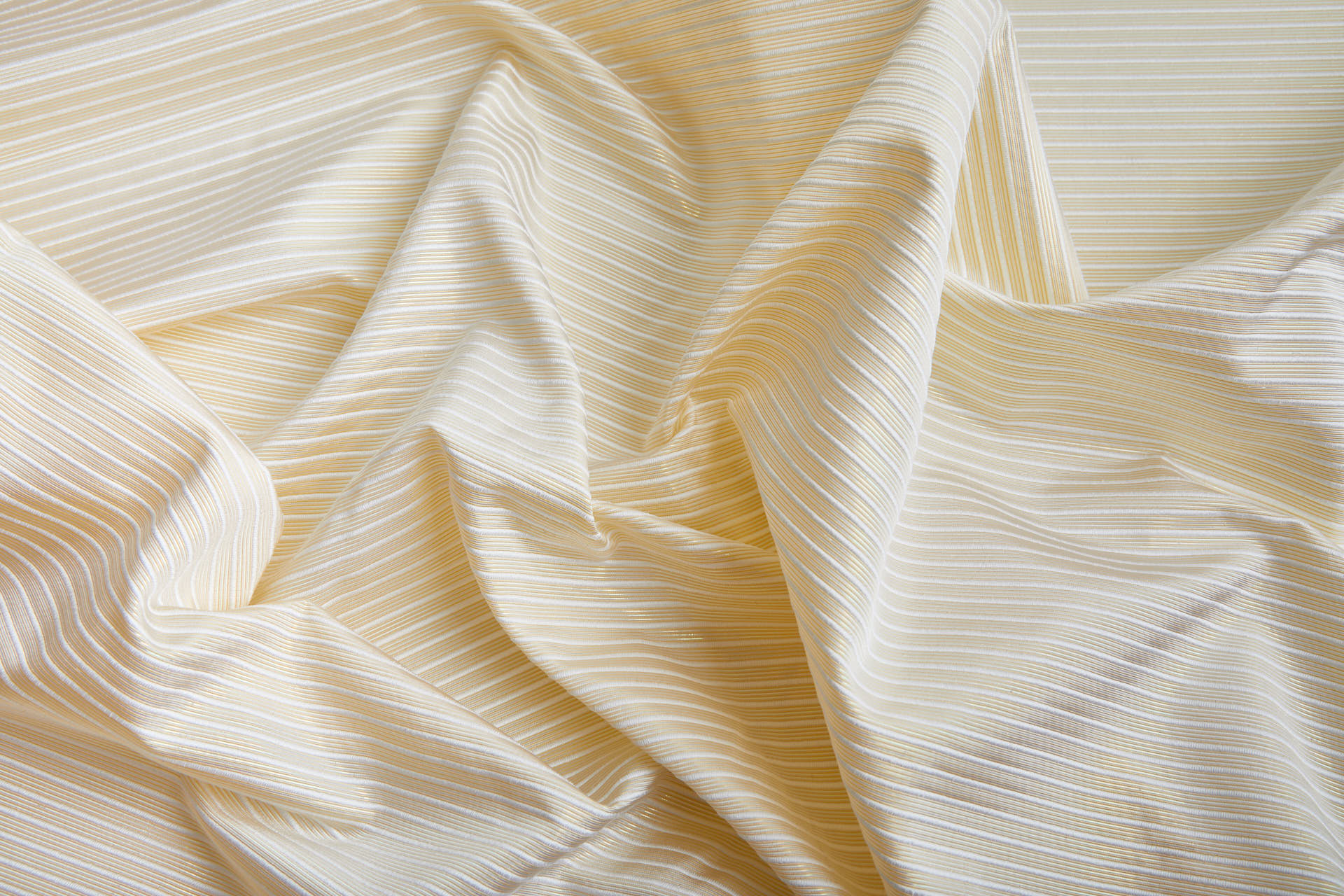 Iridescent Ottoman - Pale Yellow fabric, image 2 of 8