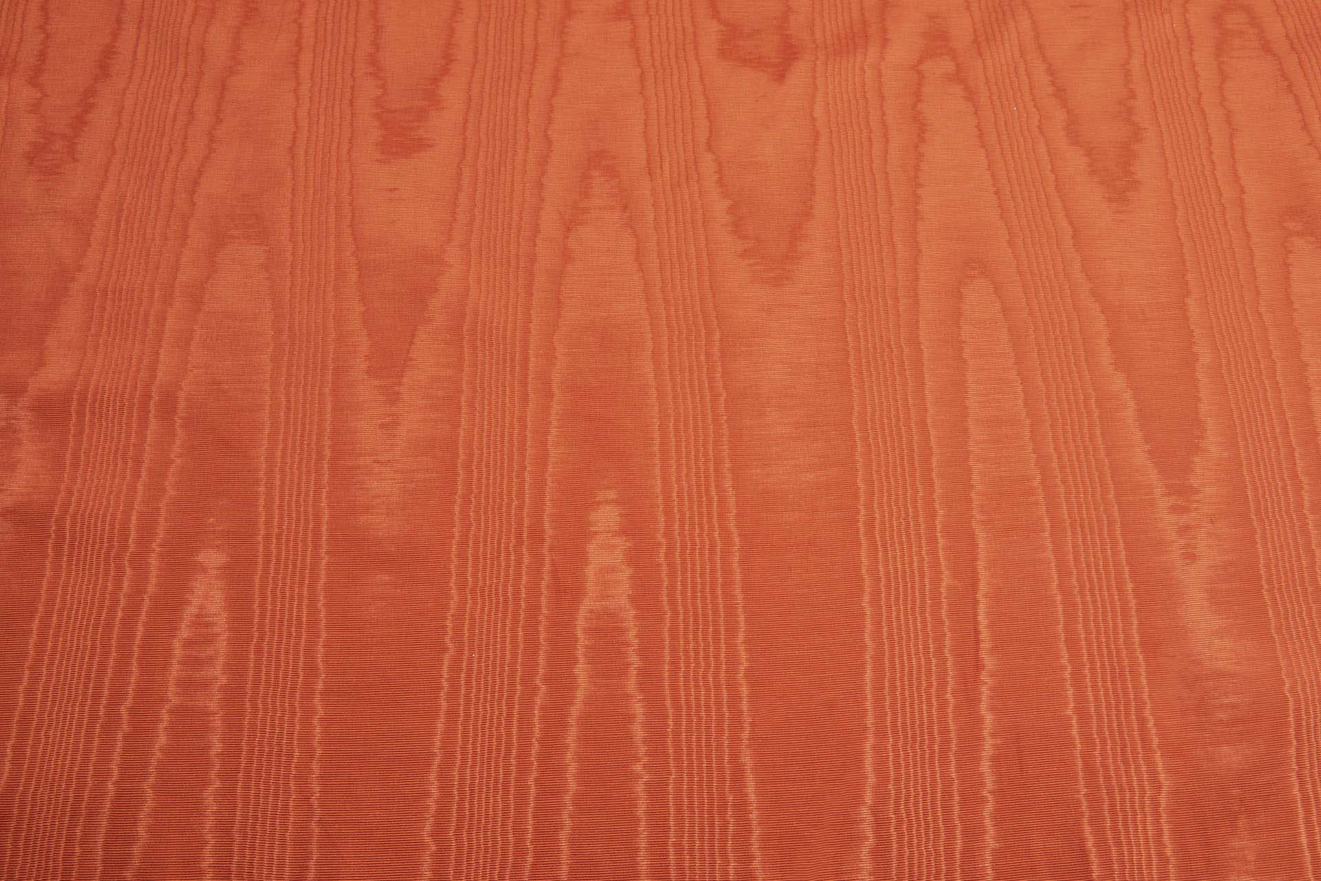 Cotton Viscose Grosgrain - Orange Moiré fabric, image 5 of 7