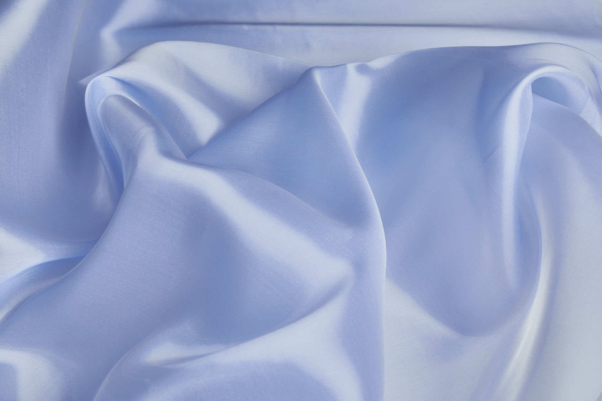 Heavy Weight Liquid Satin Organza - Sky Blue - 0.55m Piece fabric, image 3 of 9