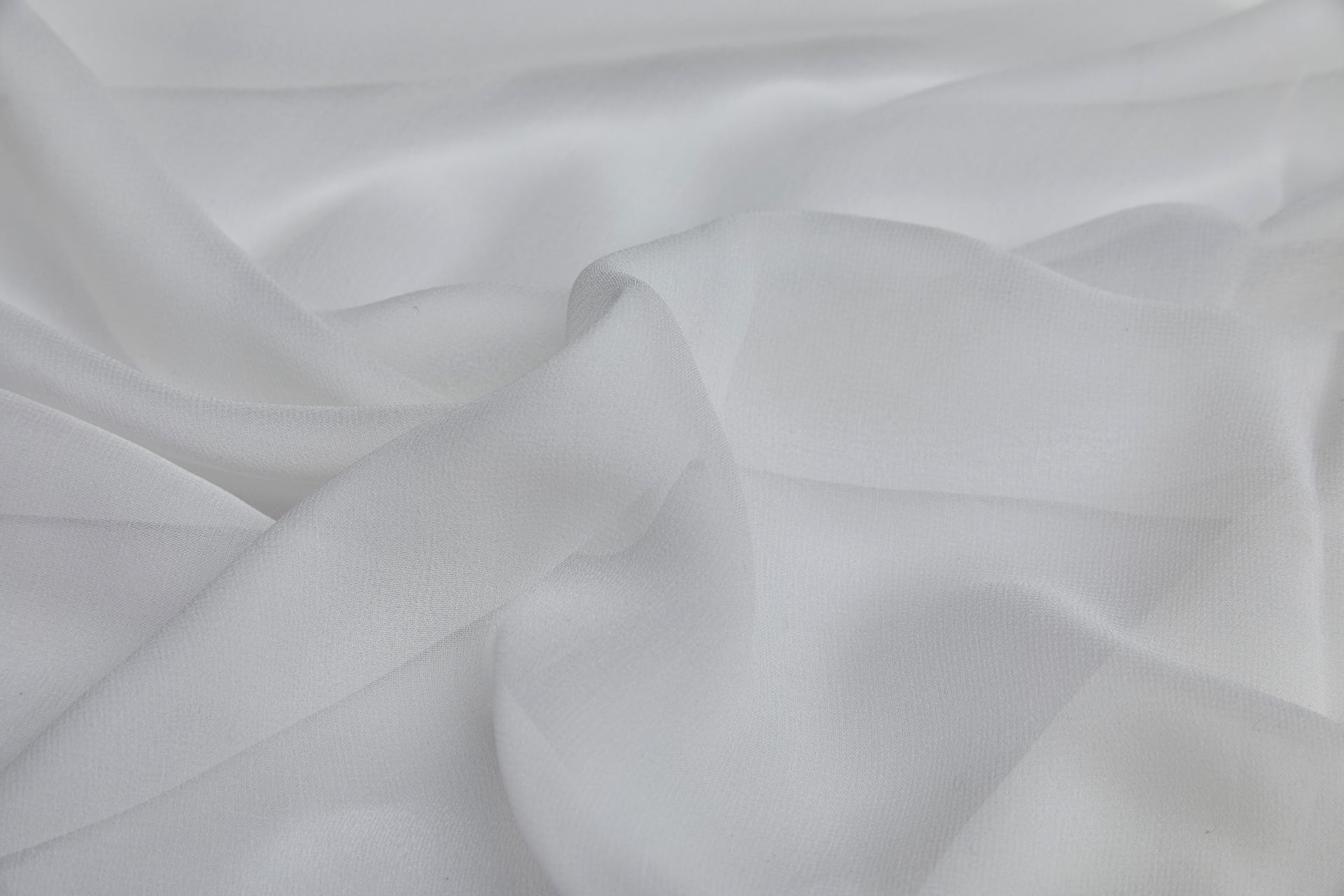 Ivory Silk Georgette - 135-140cm wide fabric, image 4 of 7