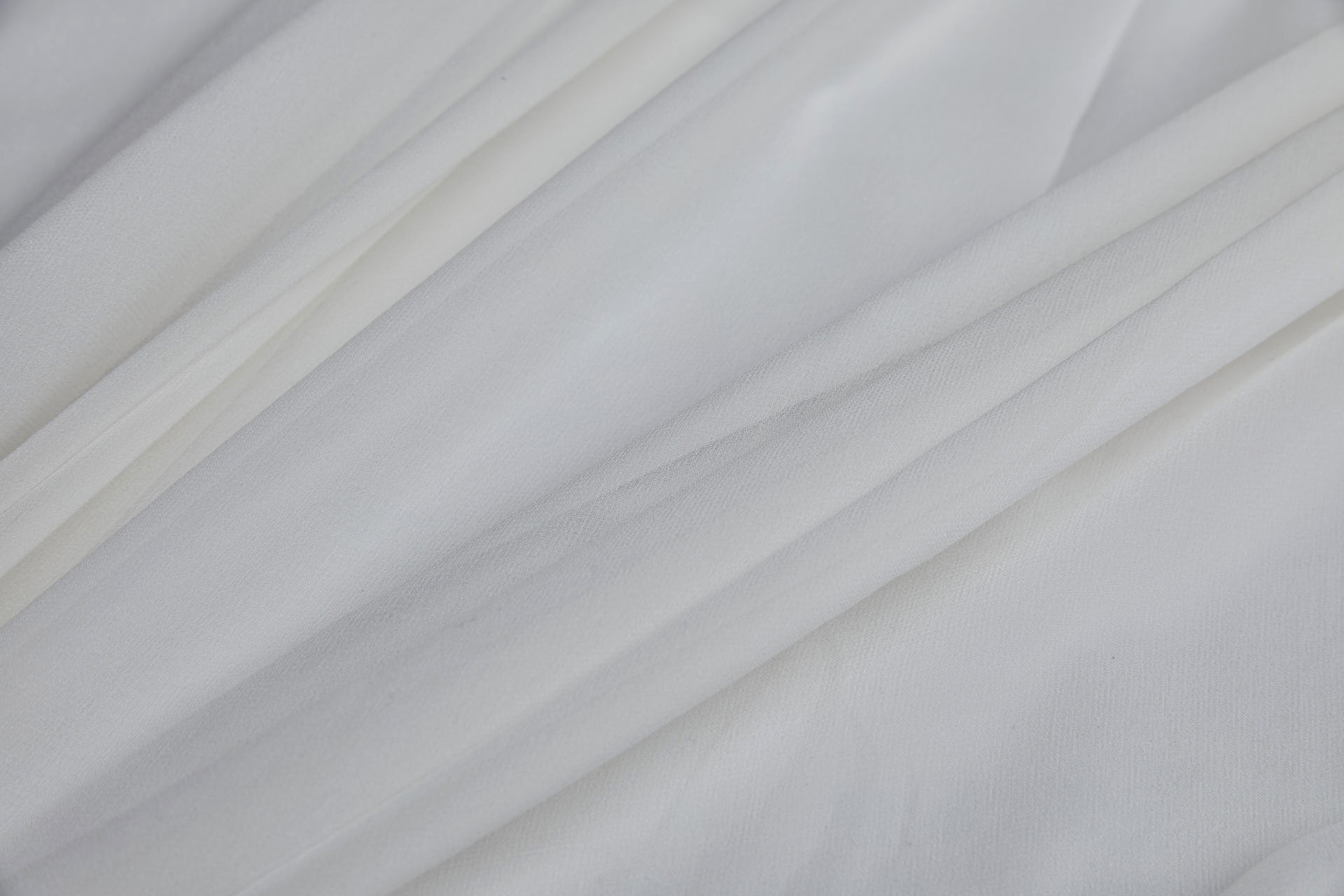 Ivory Silk Georgette - 135-140cm wide fabric, image 5 of 7