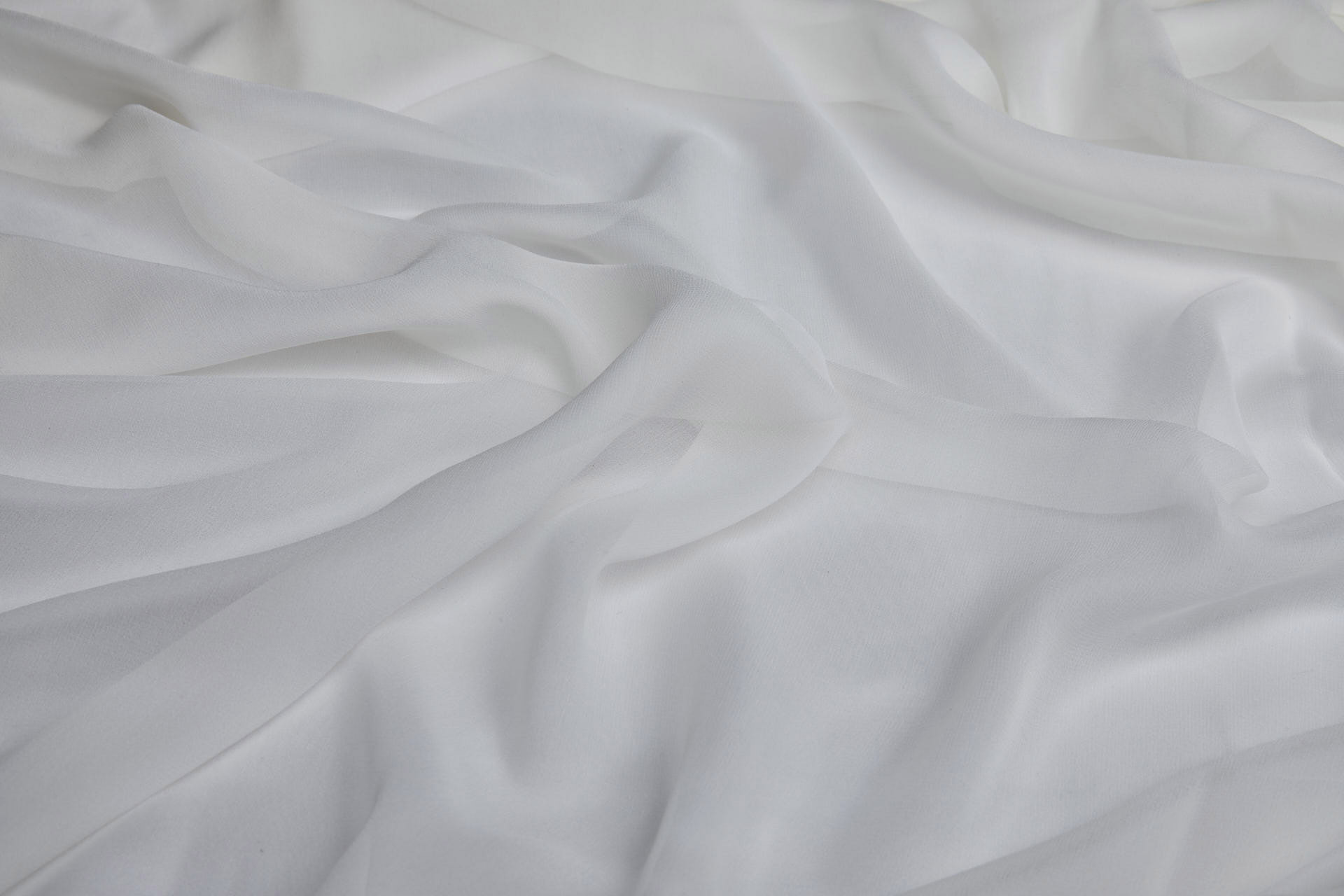 Ivory Silk Georgette - 135-140cm wide fabric, image 6 of 7
