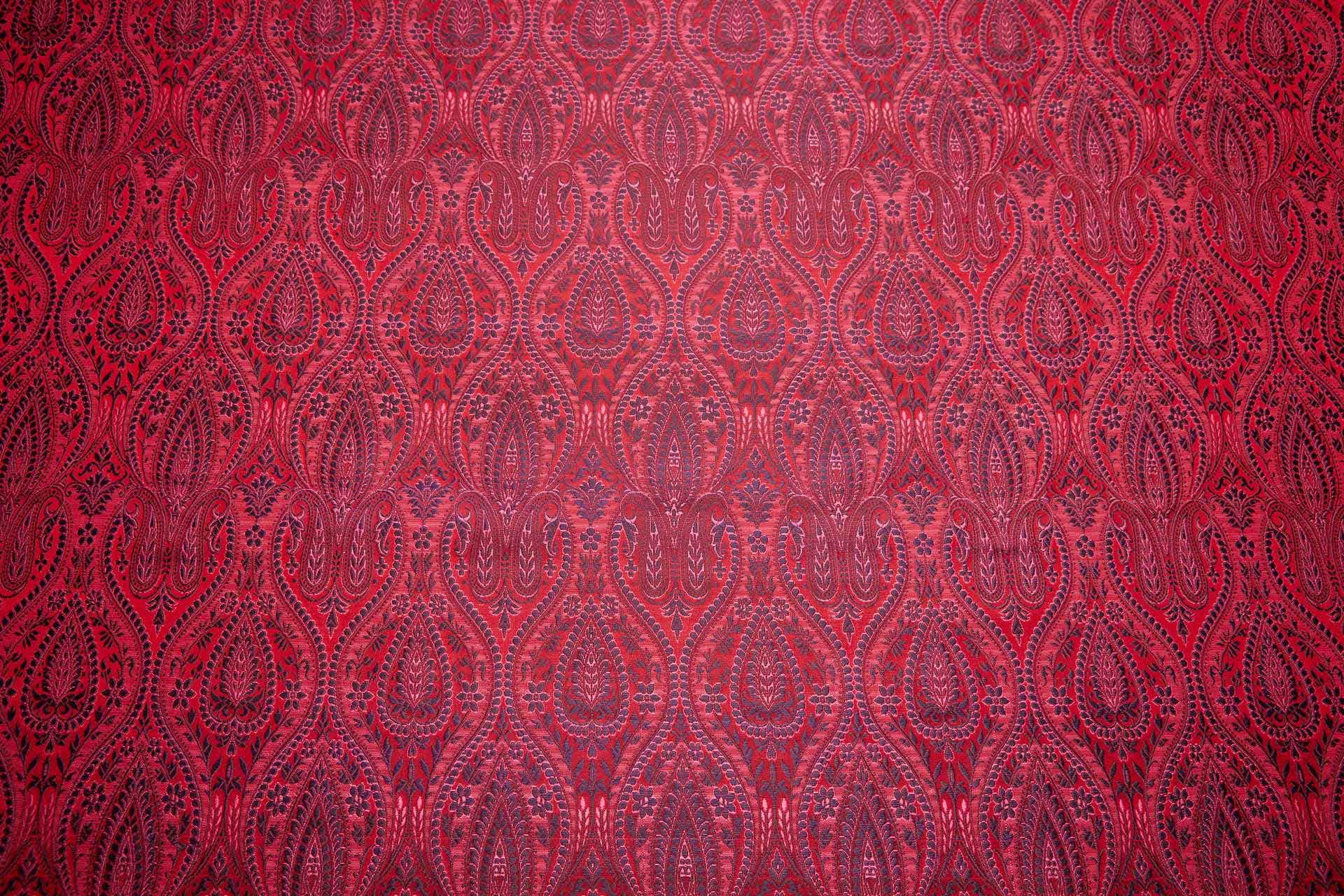 Banaras Brocade - Red, Pink and Navy fabric, image 10 of 10