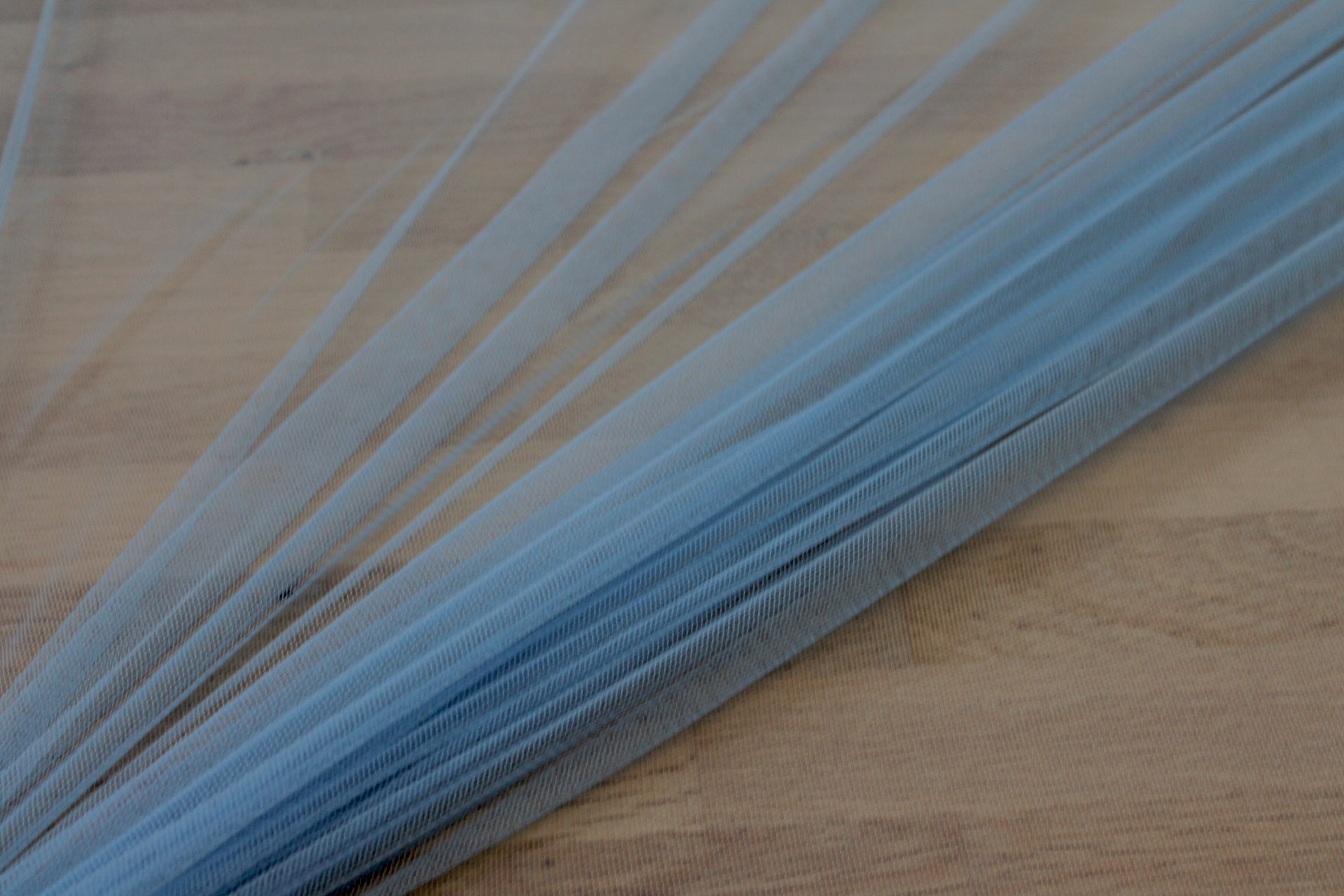 Soft Nylon Tulle - Sky Blue - T57 fabric, image 3 of 5
