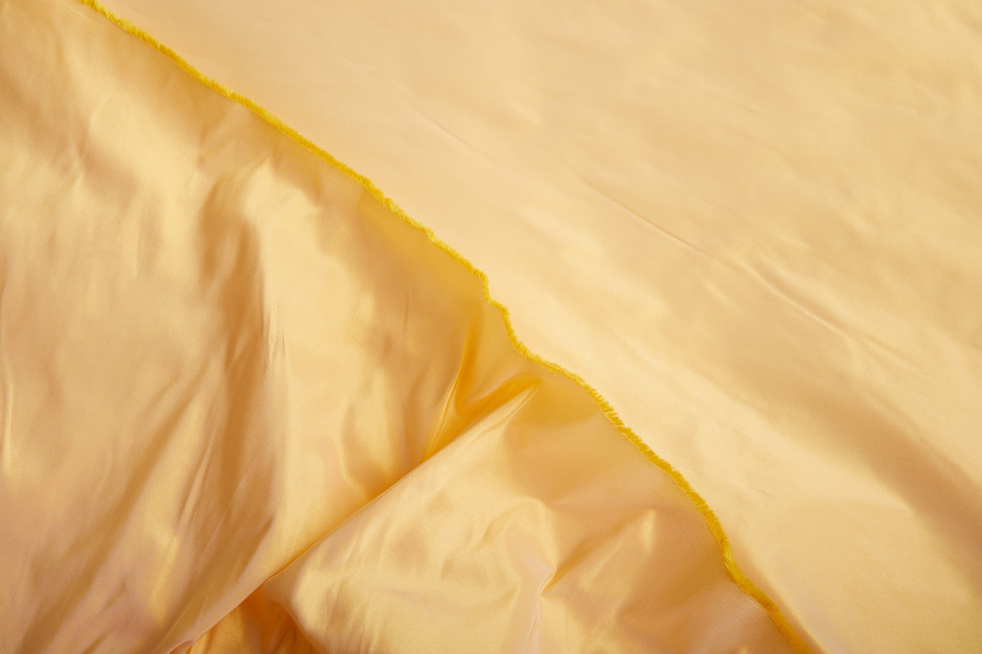 Italian Acetate Taffeta - Yellow fabric, image 4 of 6