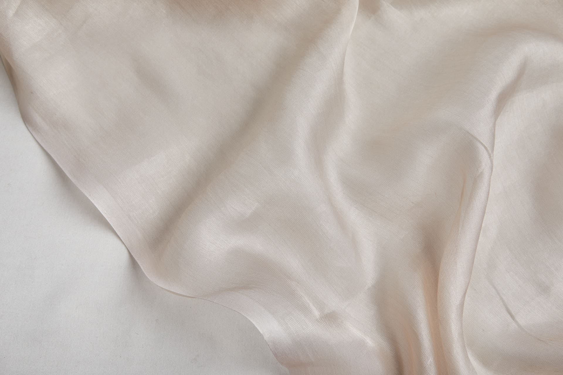 Silk Metallic Chiffon - Blush/silver fabric, image 4 of 12