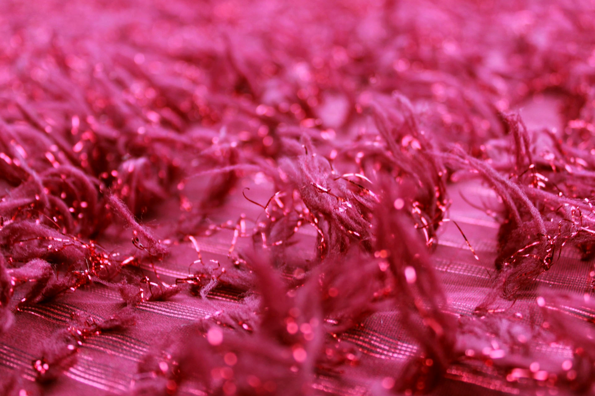 Tufts with Lurex - Dark Red fabric, image 3 of 7