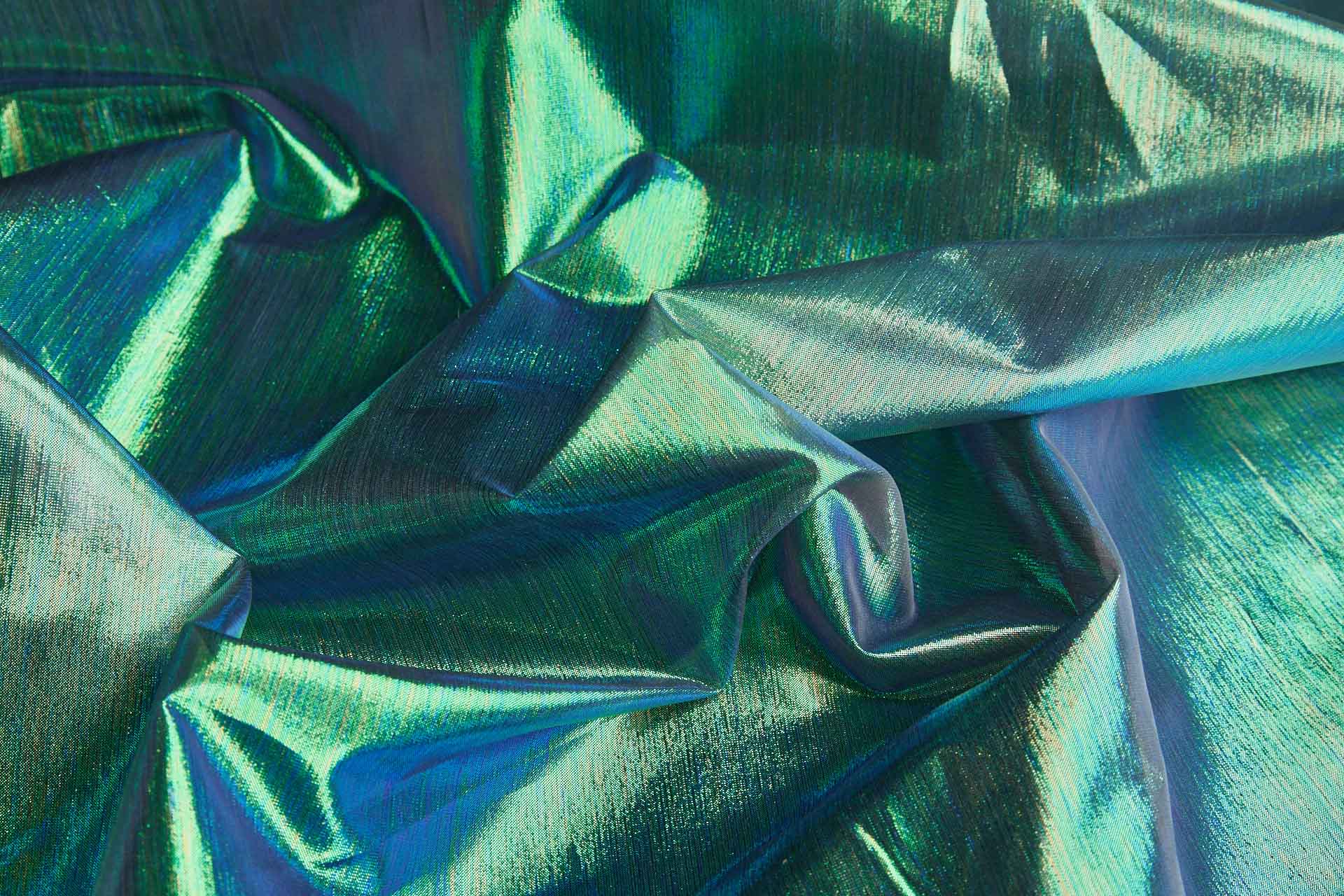 Iridescent Black Silk Lurex Organza fabric, image 11 of 13
