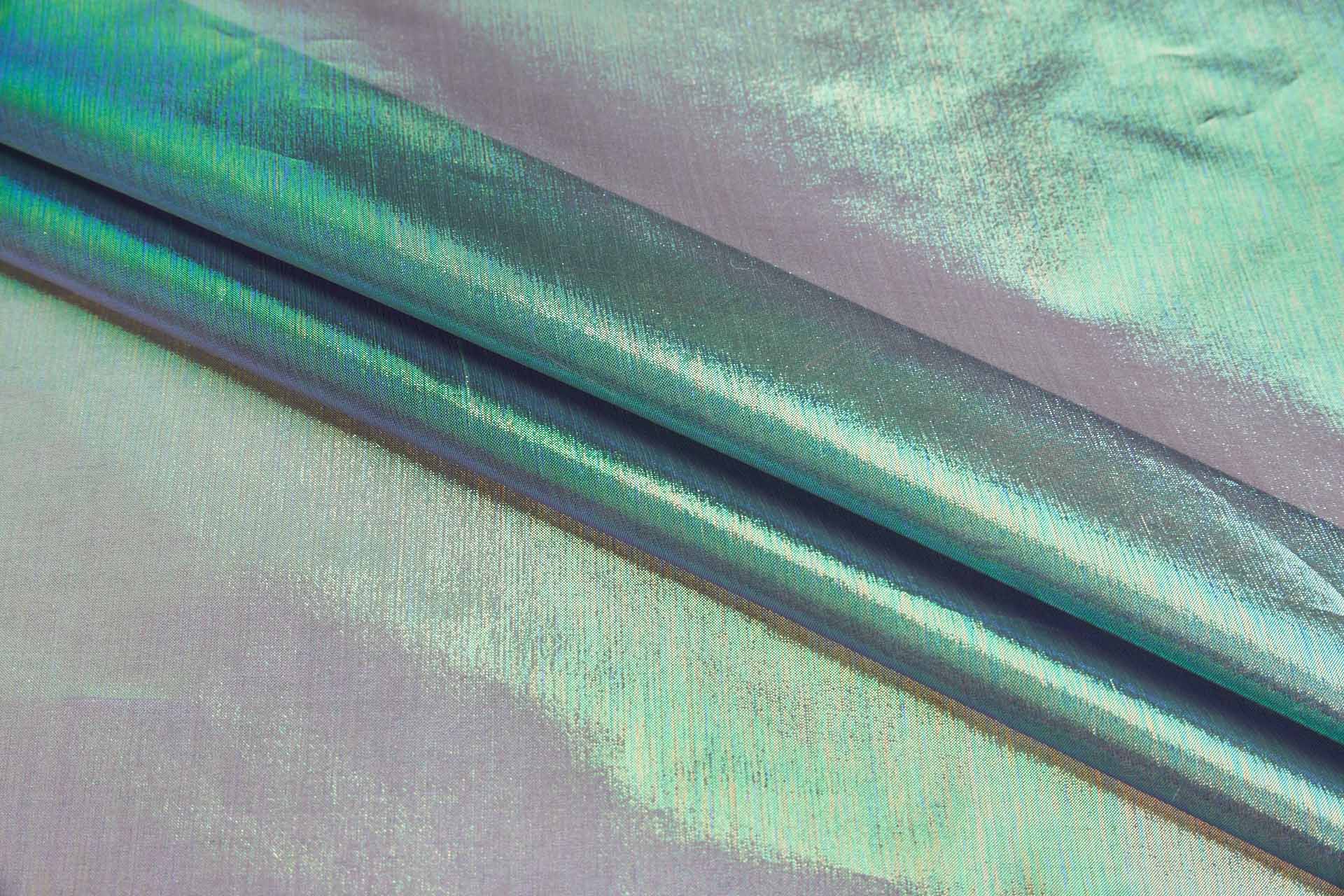 Iridescent Black Silk Lurex Organza fabric, image 10 of 13