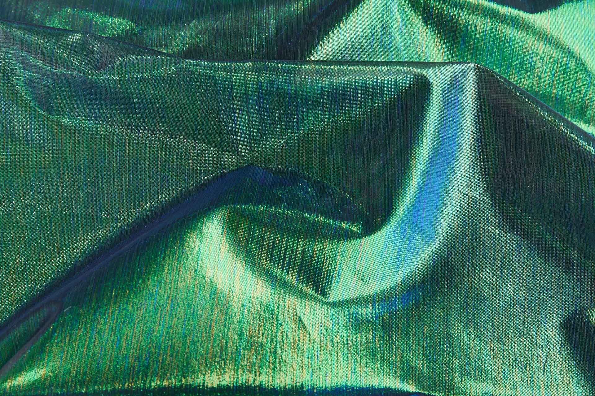 Iridescent Black Silk Lurex Organza fabric, image 3 of 13