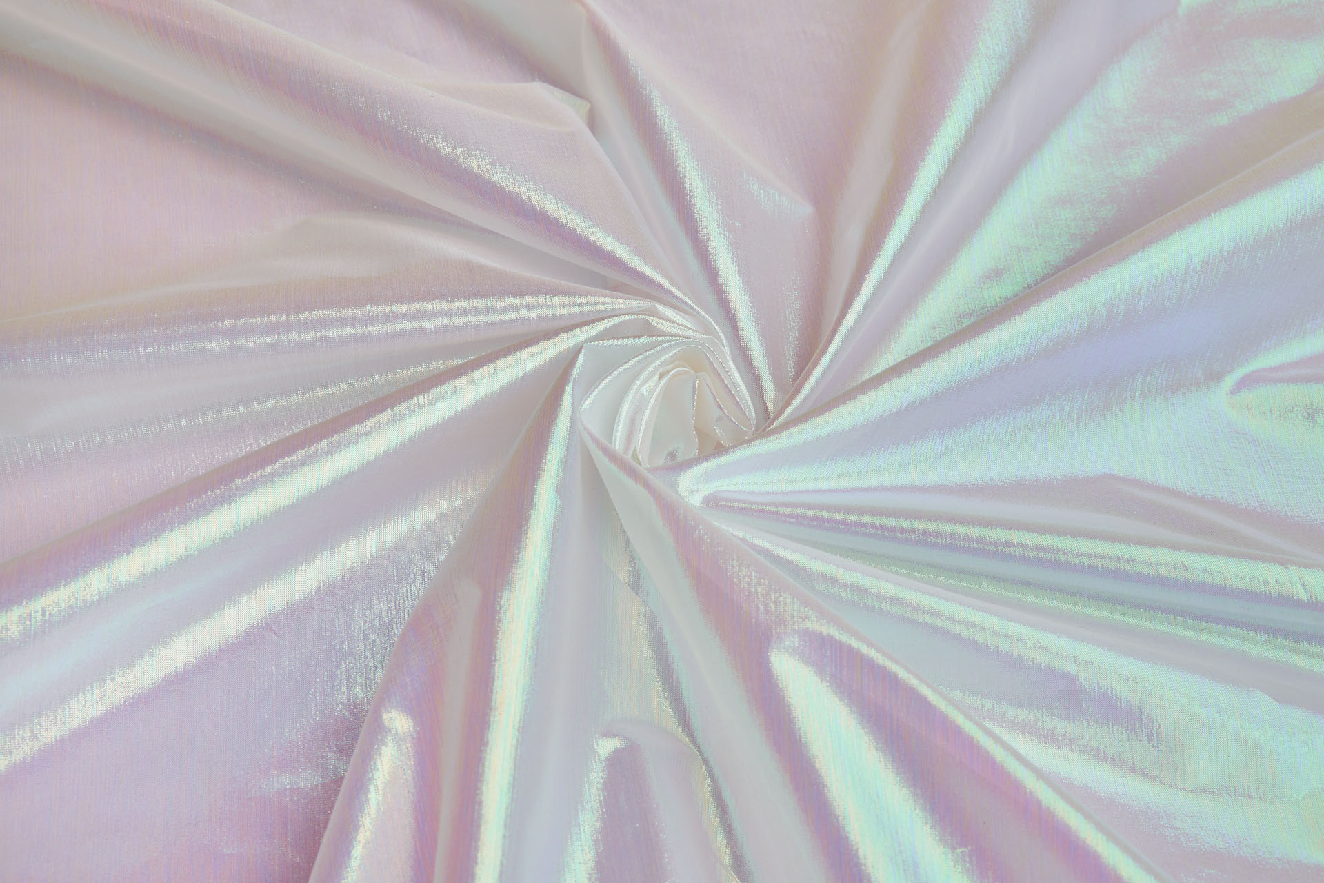 Iridescent Ivory Silk Lurex Organza fabric