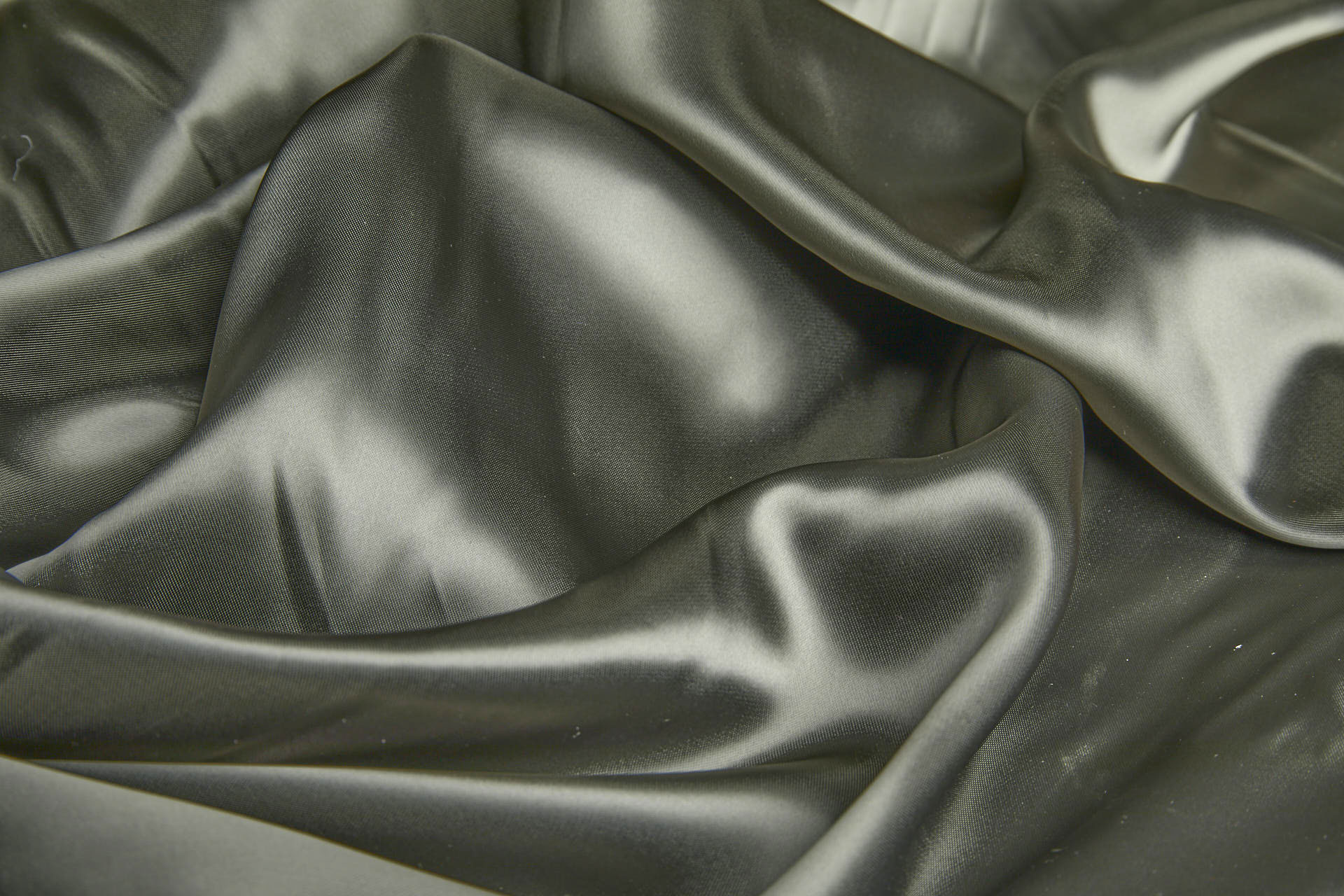 Khaki Green Viscose Satin Lining fabric, image 2 of 9
