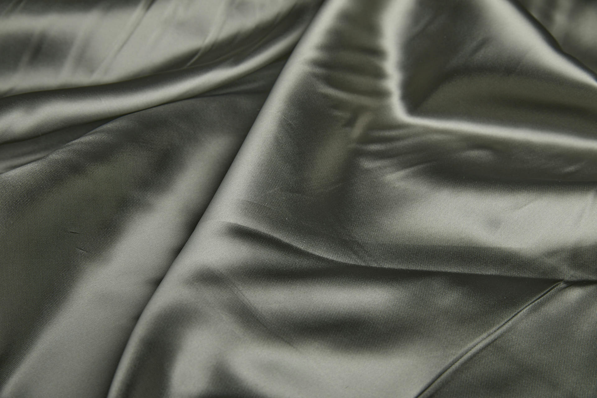 Khaki Green Viscose Satin Lining fabric, image 5 of 9