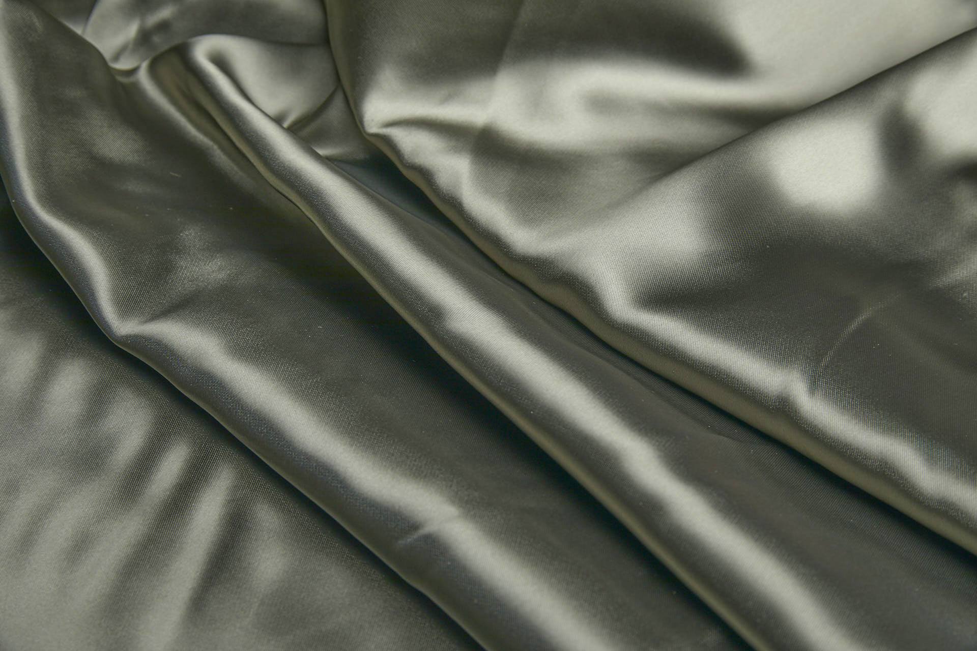 Khaki Green Viscose Satin Lining fabric, image 6 of 9