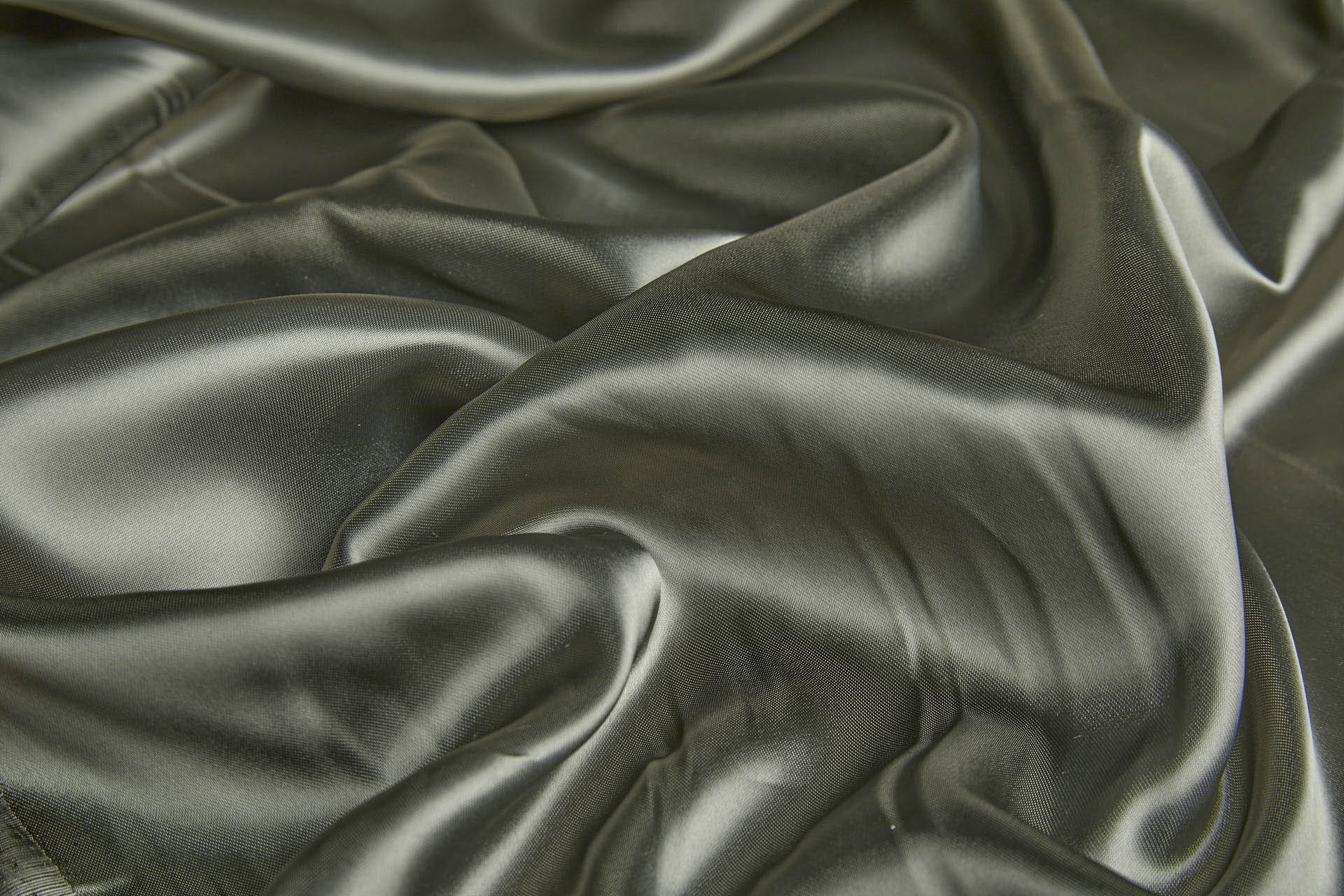 Khaki Green Viscose Satin Lining fabric, image 9 of 9