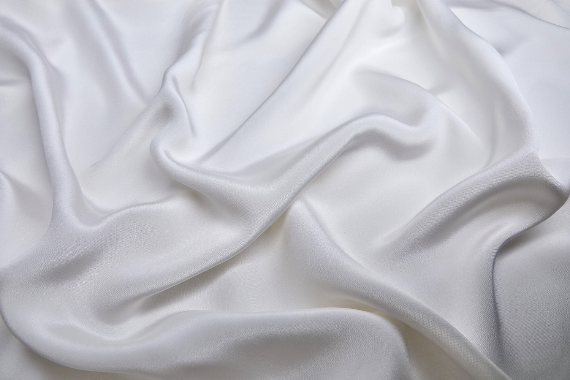 Silk Crepe Marocain - White fabric, image 2 of 4