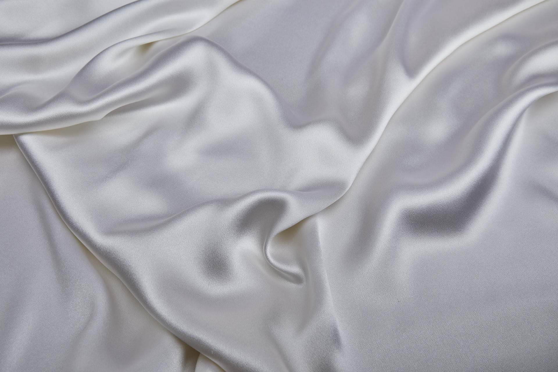 Crepe Backed Heavy Silk Satin - White fabric, image 7 of 7
