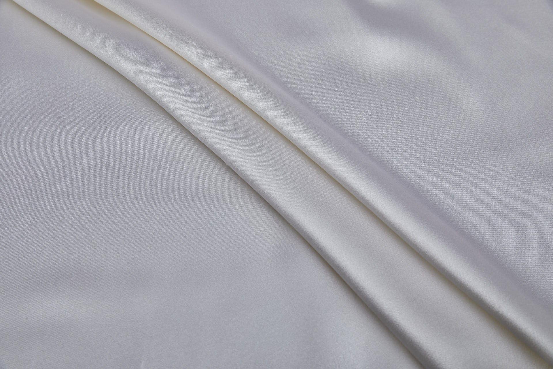 Crepe Backed Heavy Silk Satin - White fabric, image 2 of 7