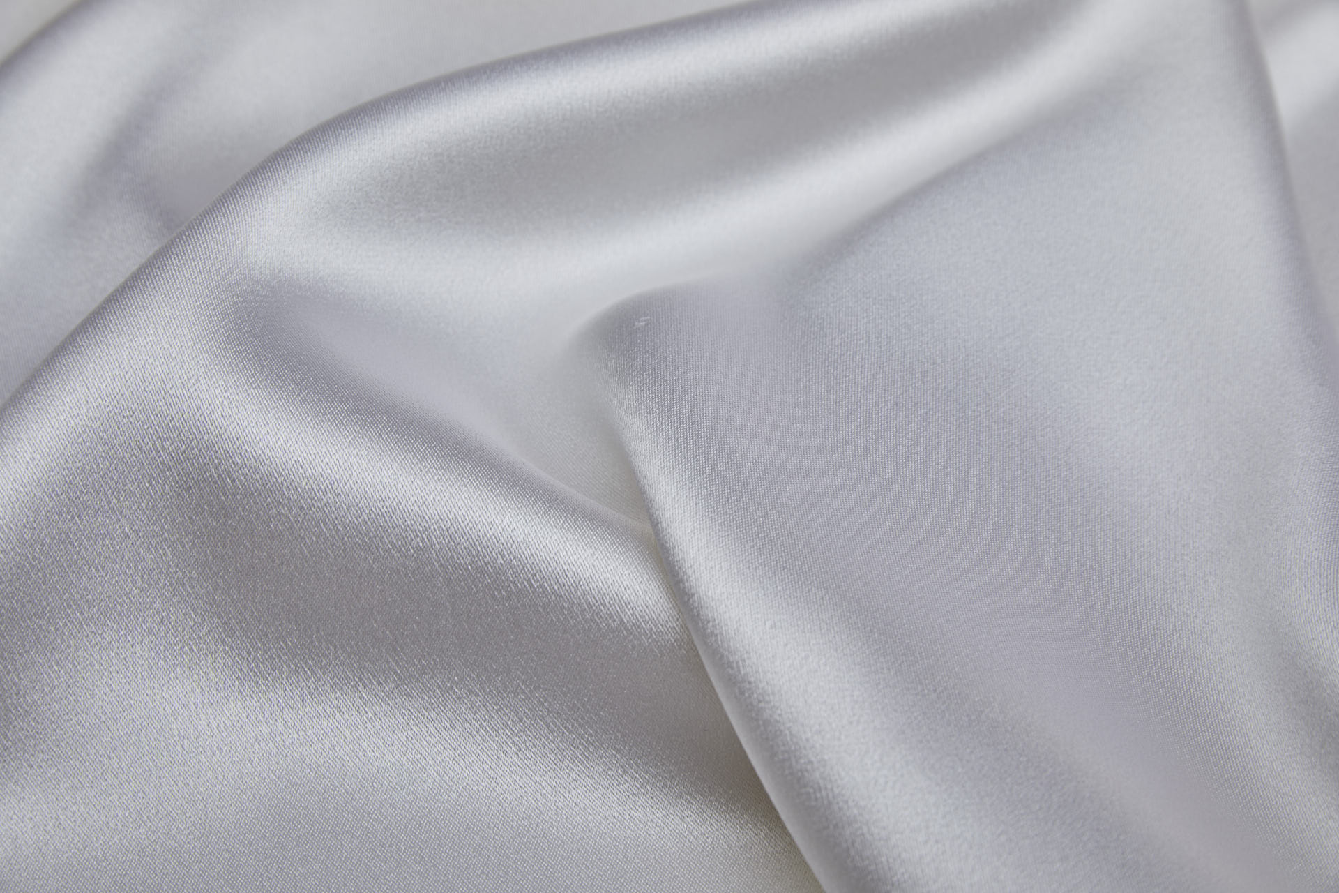 Crepe Backed Heavy Silk Satin - White fabric, image 3 of 7