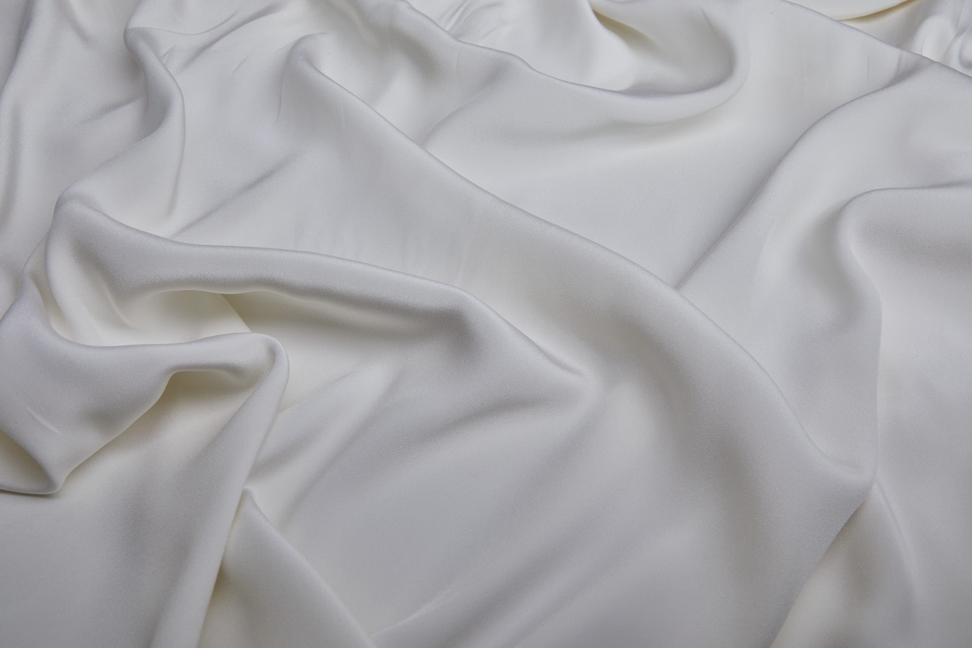 Crepe Backed Heavy Silk Satin - White fabric, image 6 of 7