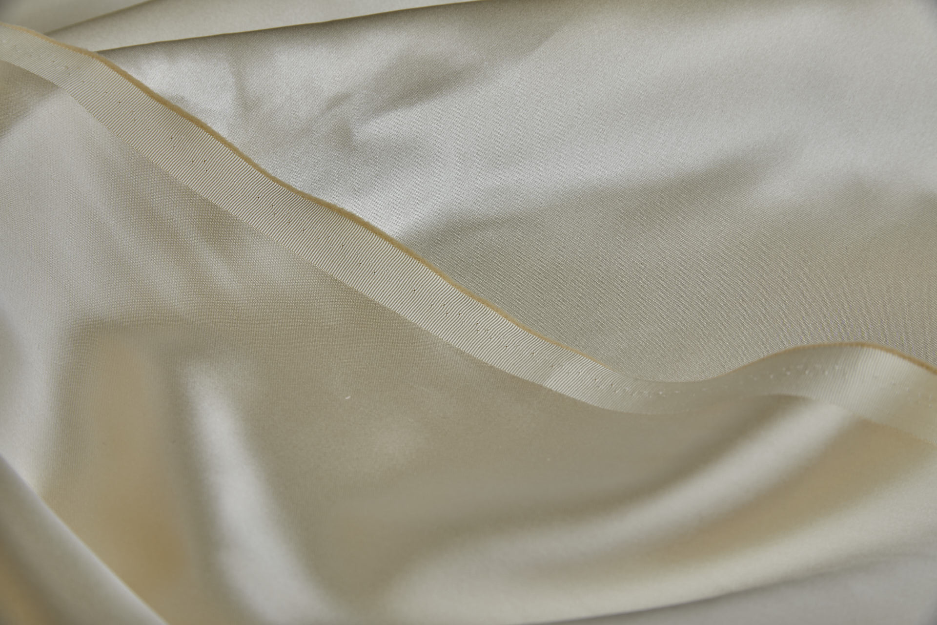 Double Silk Duchess Satin - Cream fabric, image 5 of 7