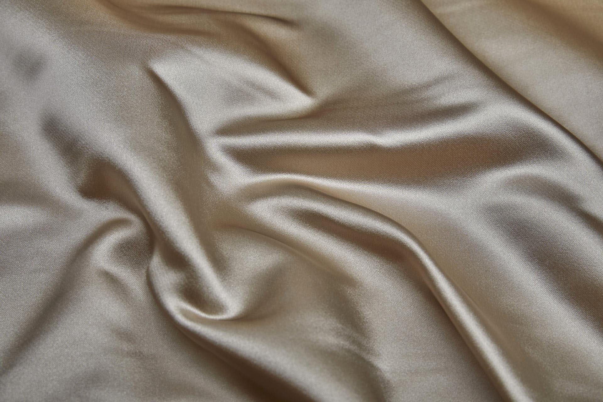 Acetate Duchess Satin - Sandy Gold fabric, image 2 of 7