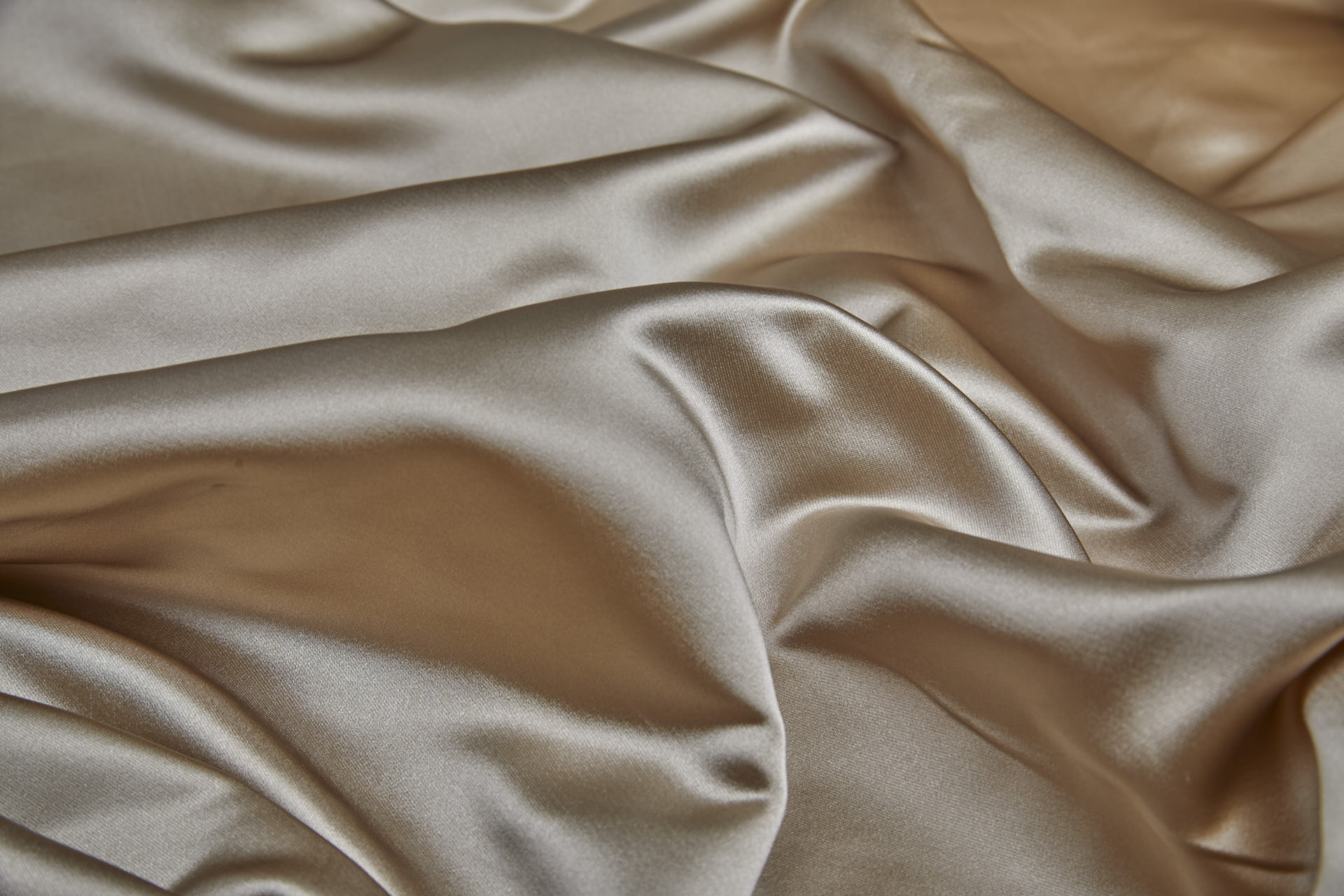 Acetate Duchess Satin - Sandy Gold fabric, image 4 of 7