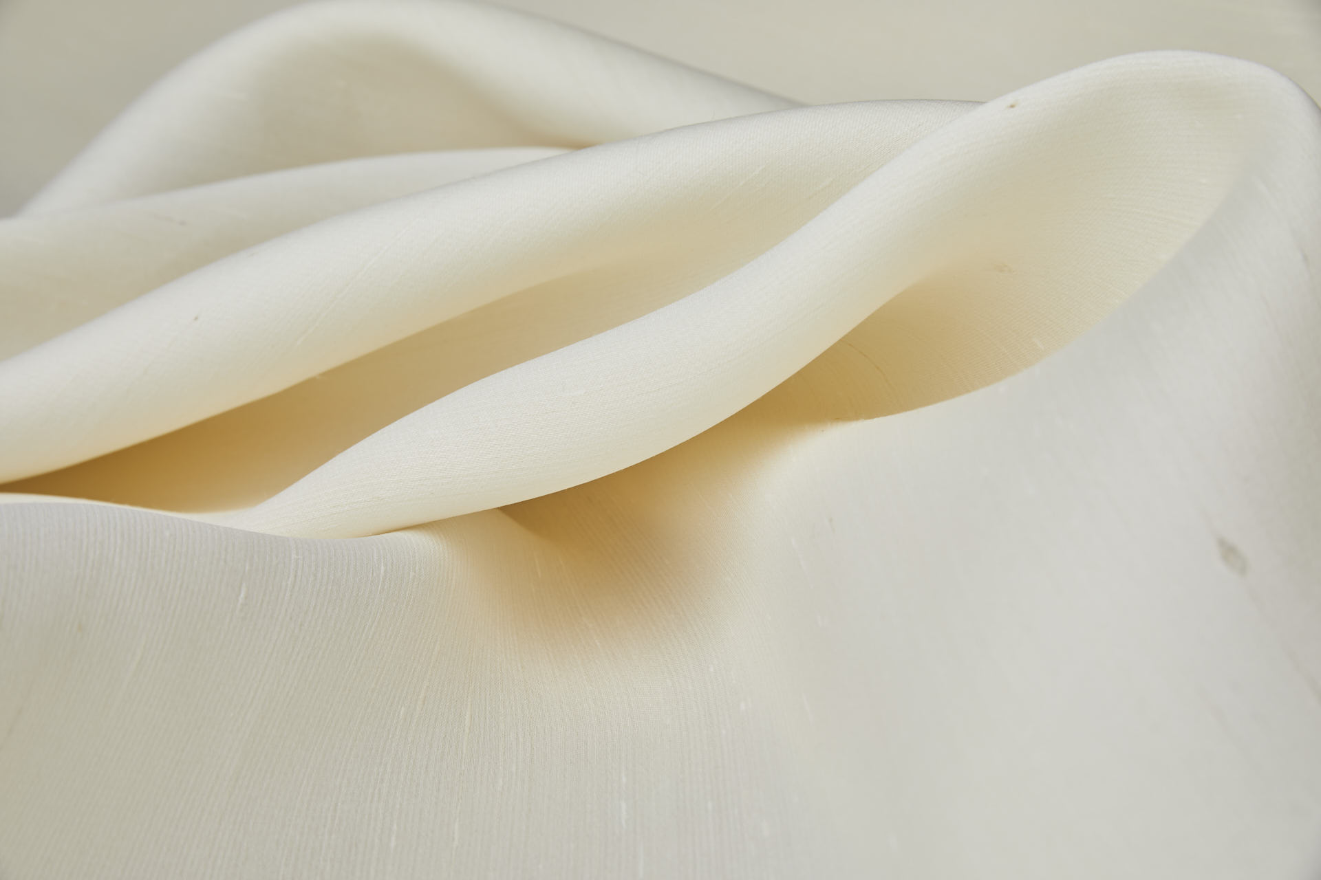 Cream Shantung Gazaar Silk fabric, image 9 of 9