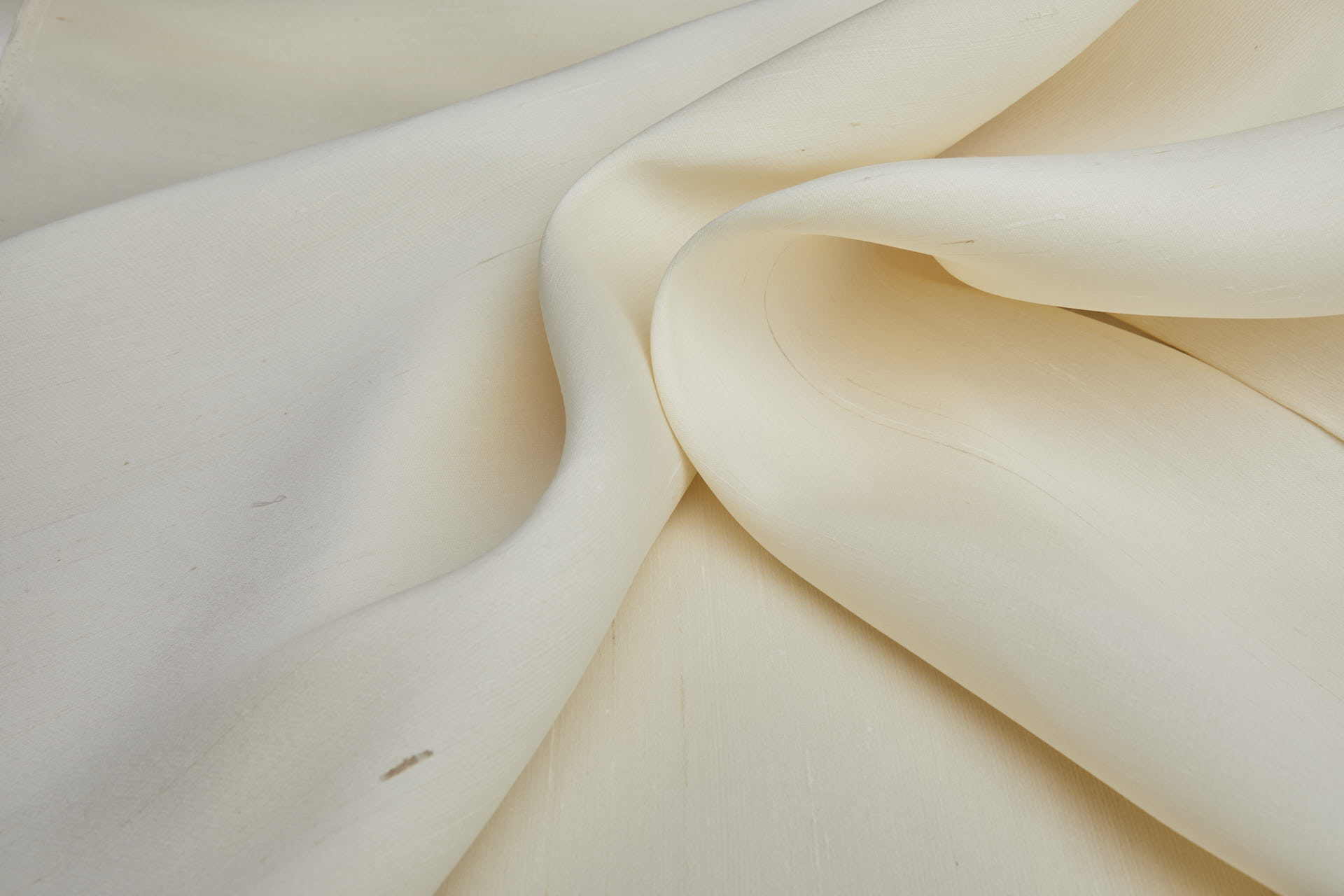 Cream Shantung Gazaar Silk fabric