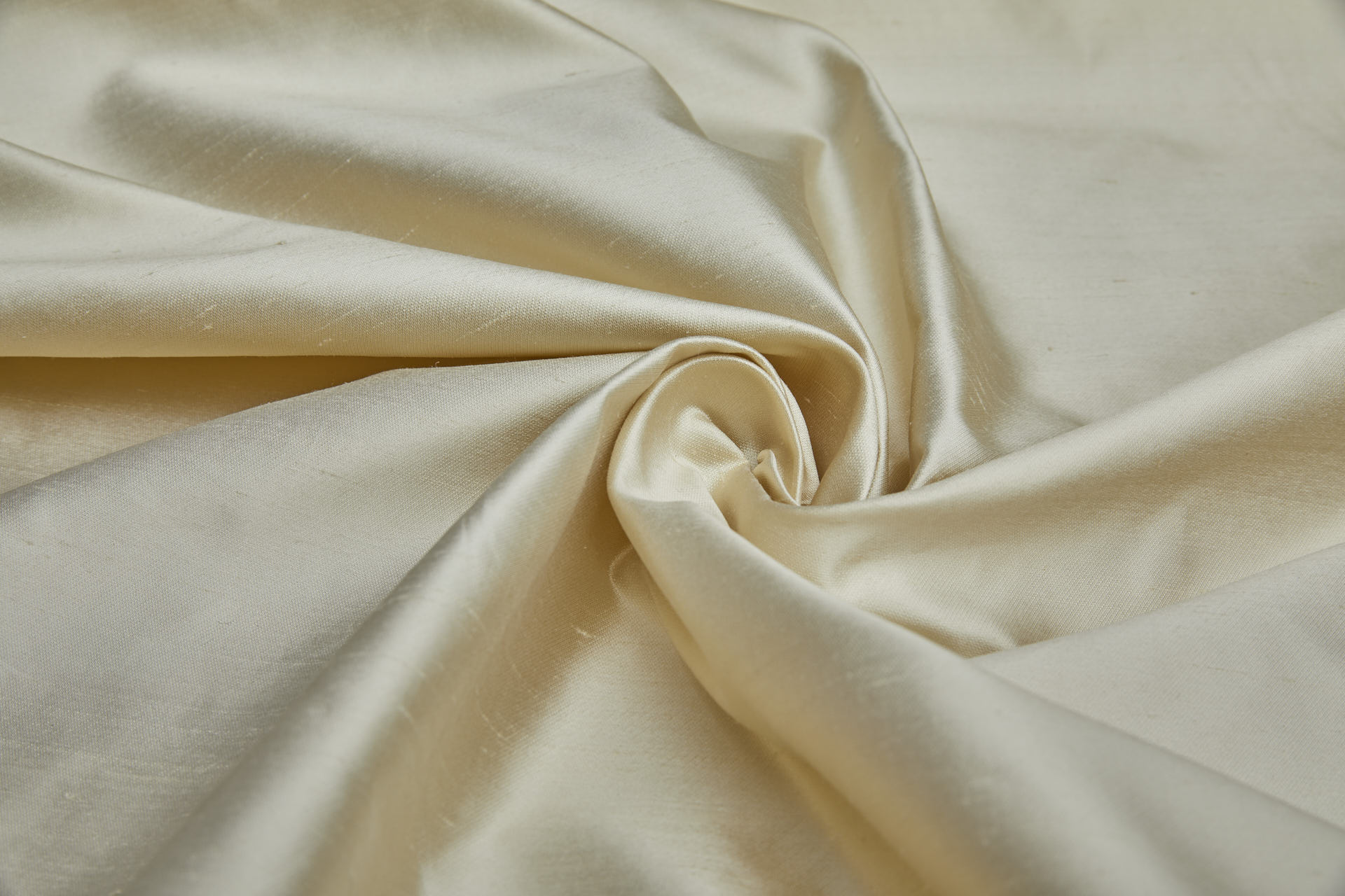 Pale Gold Silk Satin Backed Shantung fabric